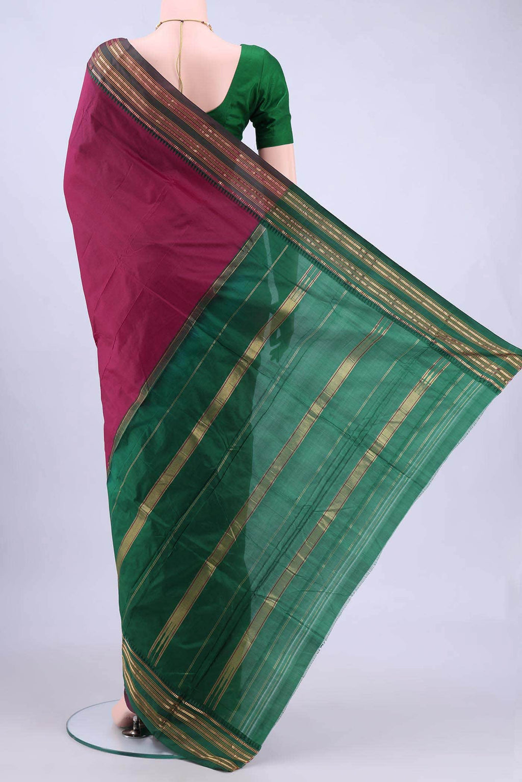 no Dual Tone Narayanpet Silk Saree
