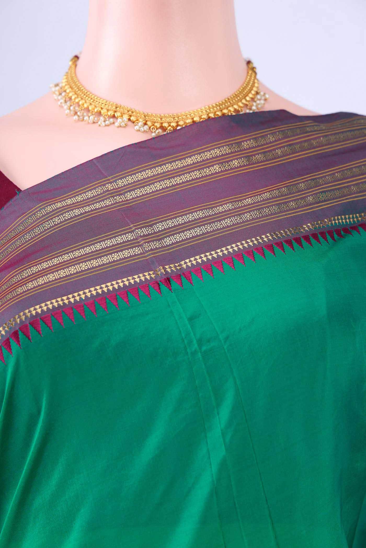 no Dual Tone Narayanpet Silk Saree