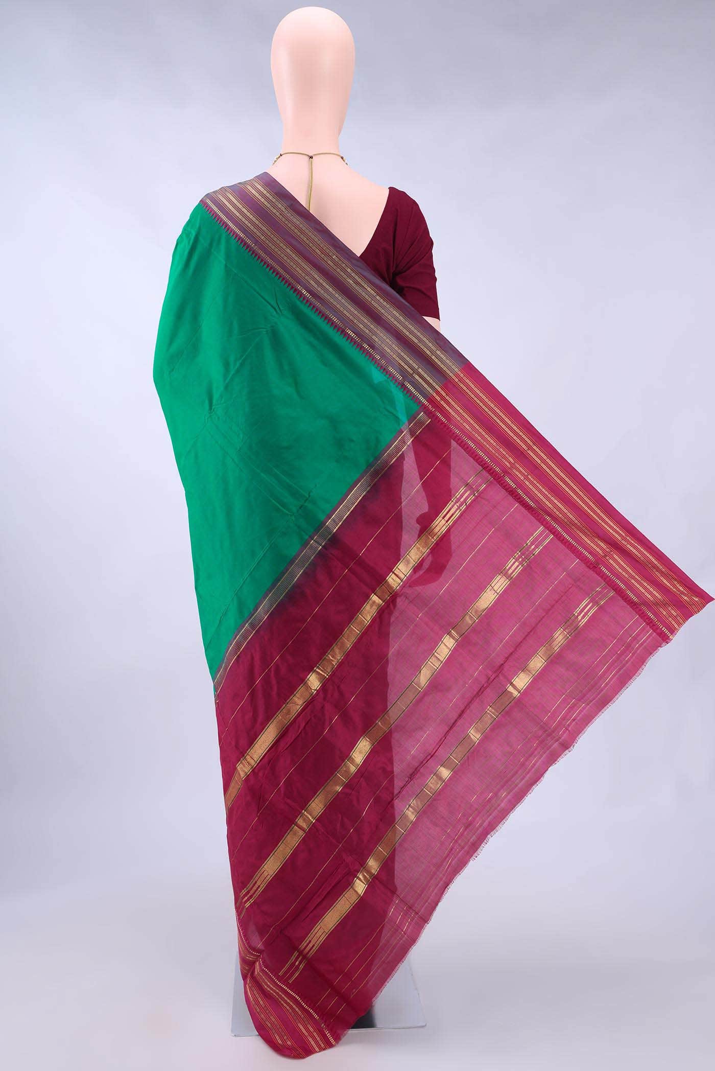 no Dual Tone Narayanpet Silk Saree