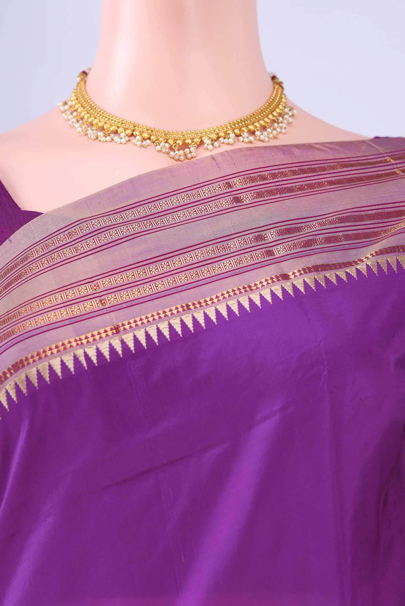 no Dual Tone Narayanpet Silk Saree