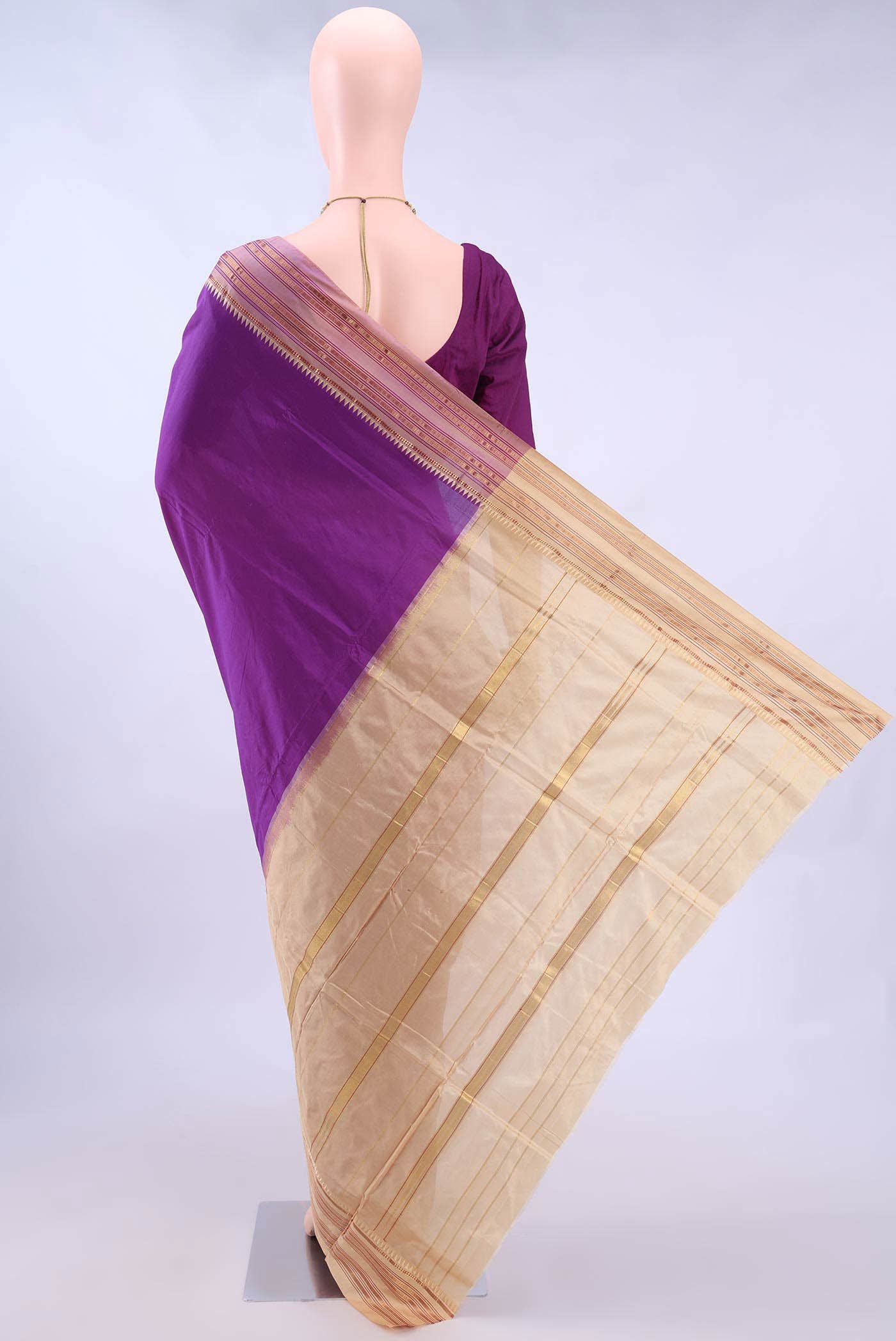 no Dual Tone Narayanpet Silk Saree