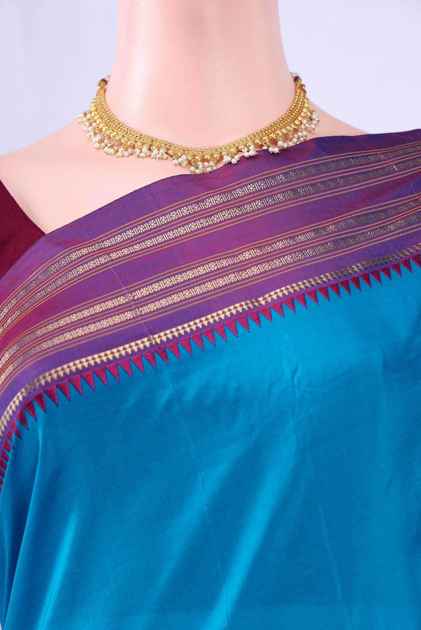 no Dual Tone Narayanpet Silk Saree
