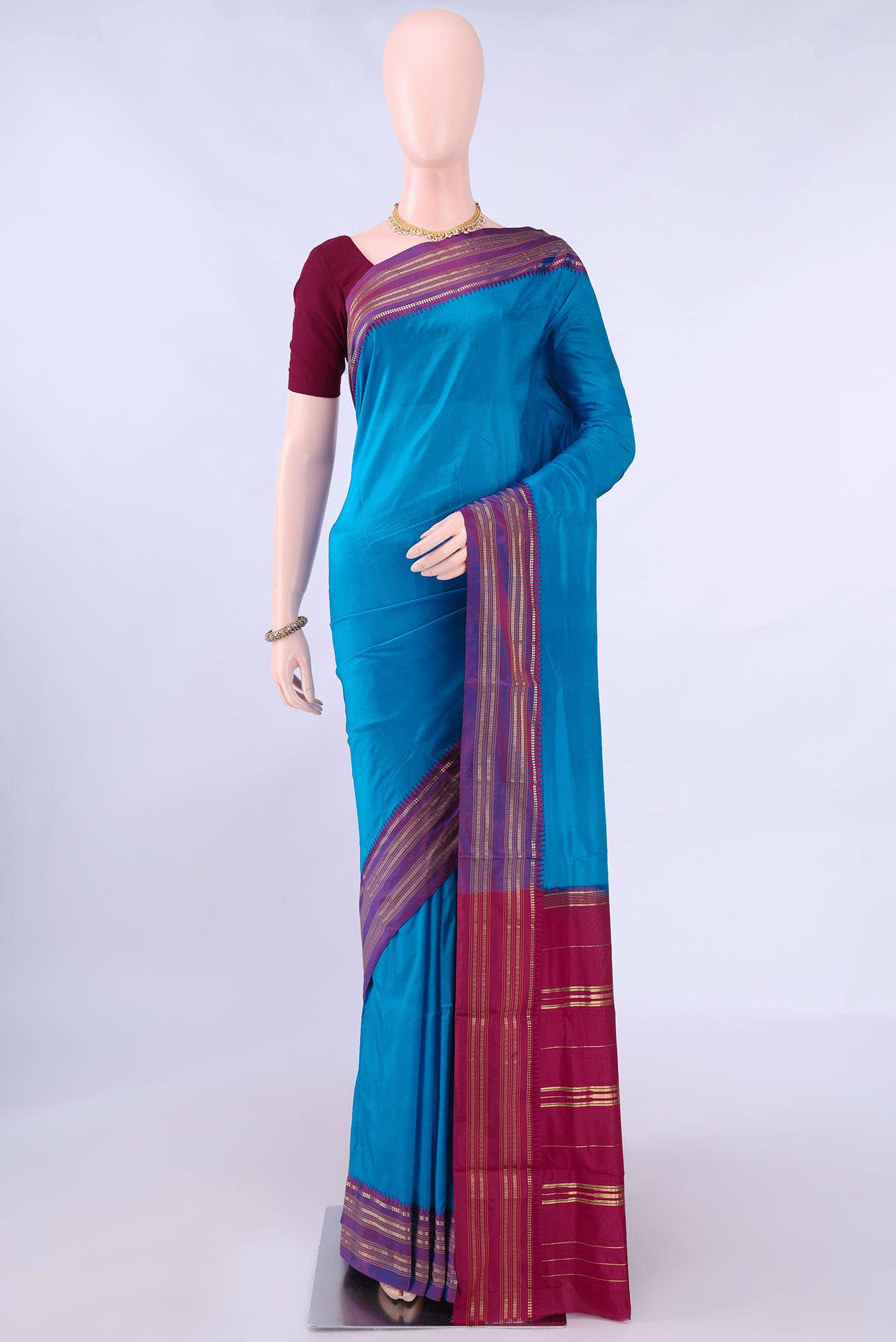 no Dual Tone Narayanpet Silk Saree