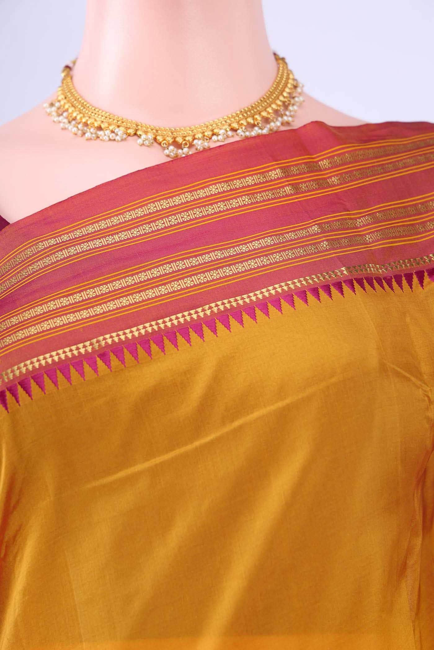 no Dual Tone Narayanpet Silk Saree