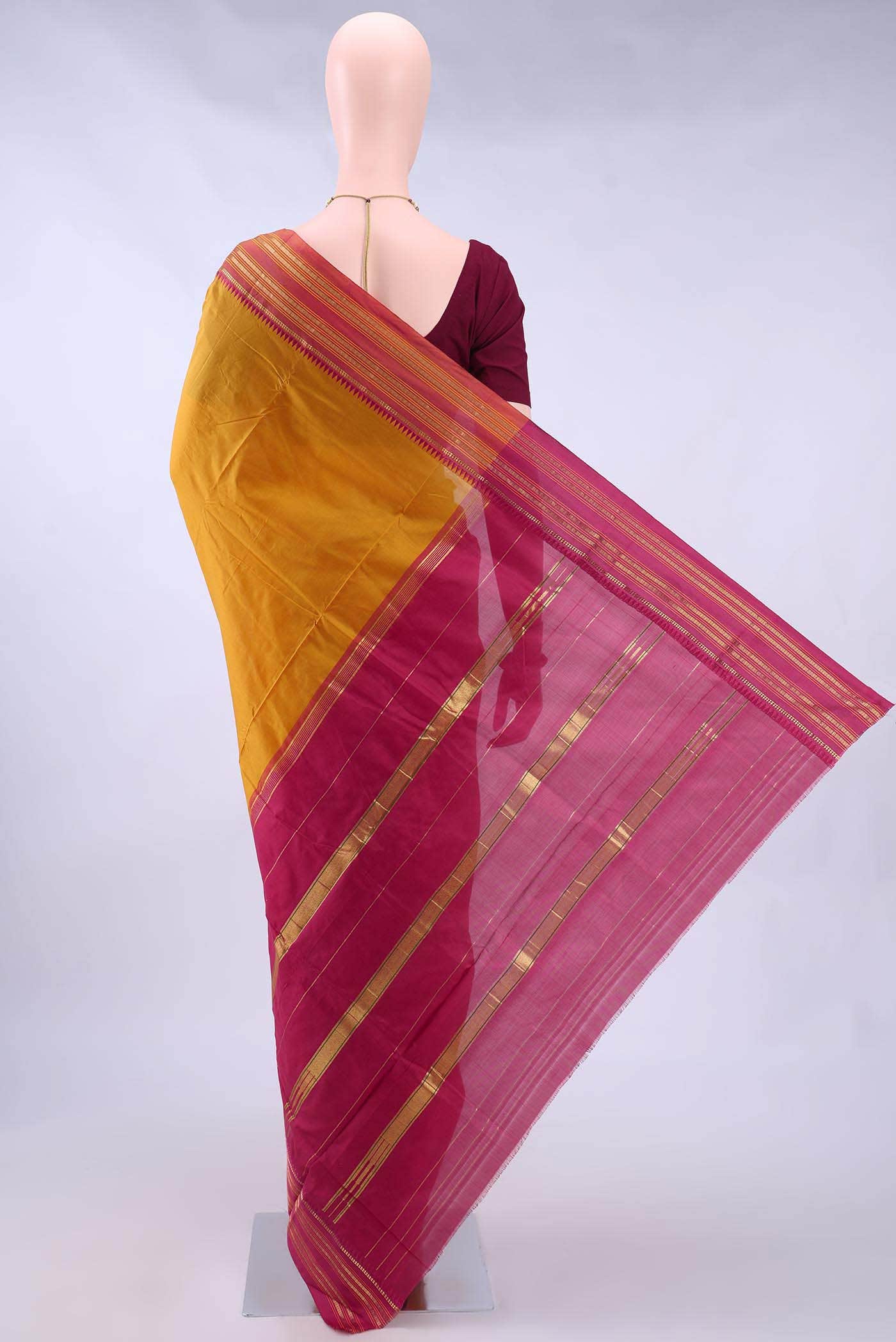no Dual Tone Narayanpet Silk Saree
