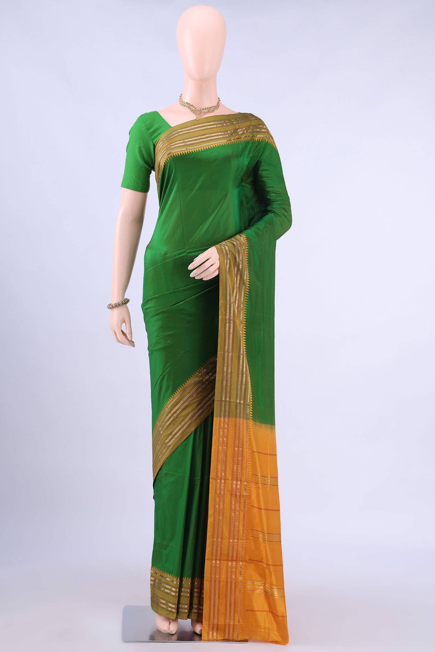 no Dual Tone Narayanpet Silk Saree
