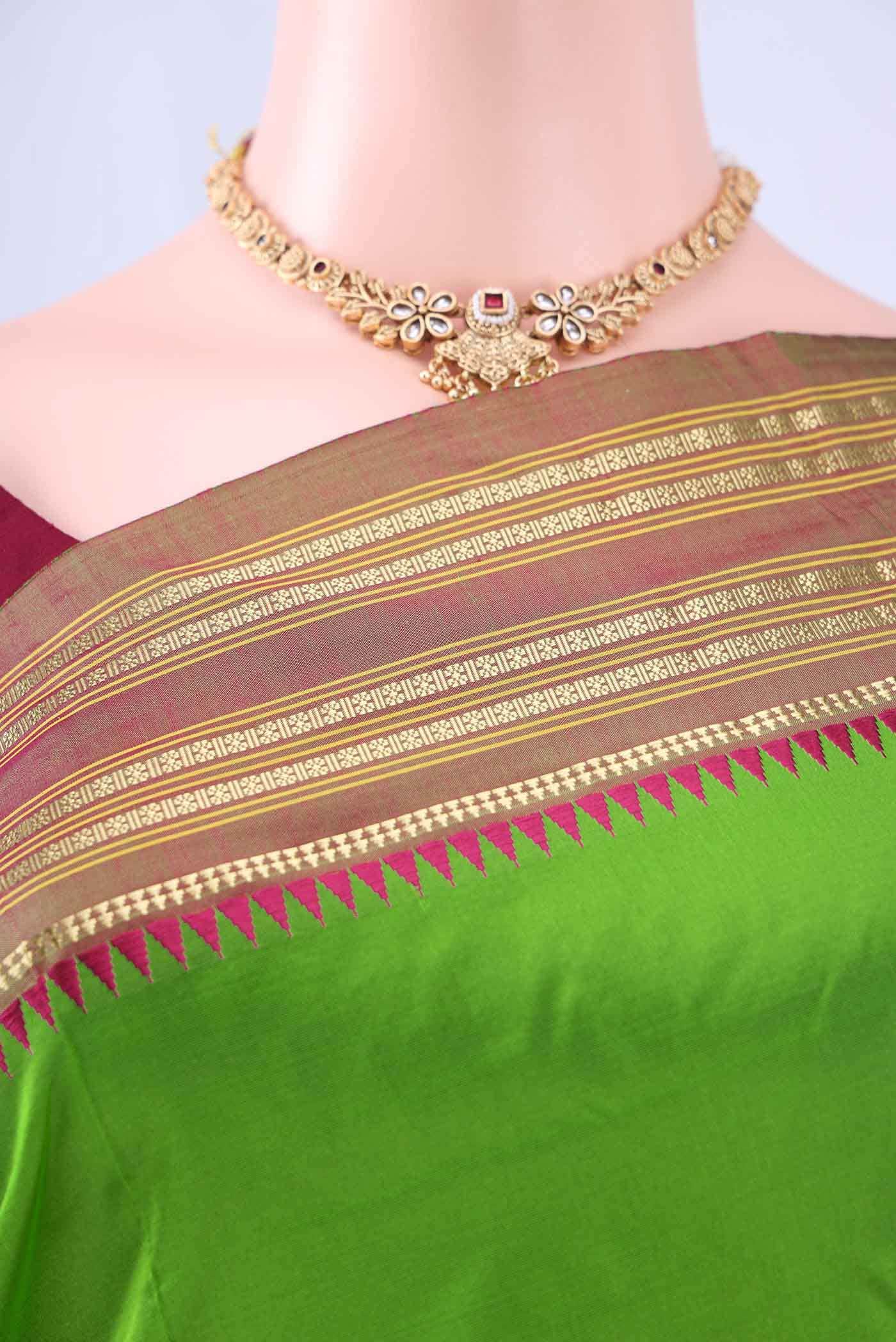 no Dual Tone Narayanpet Silk Saree