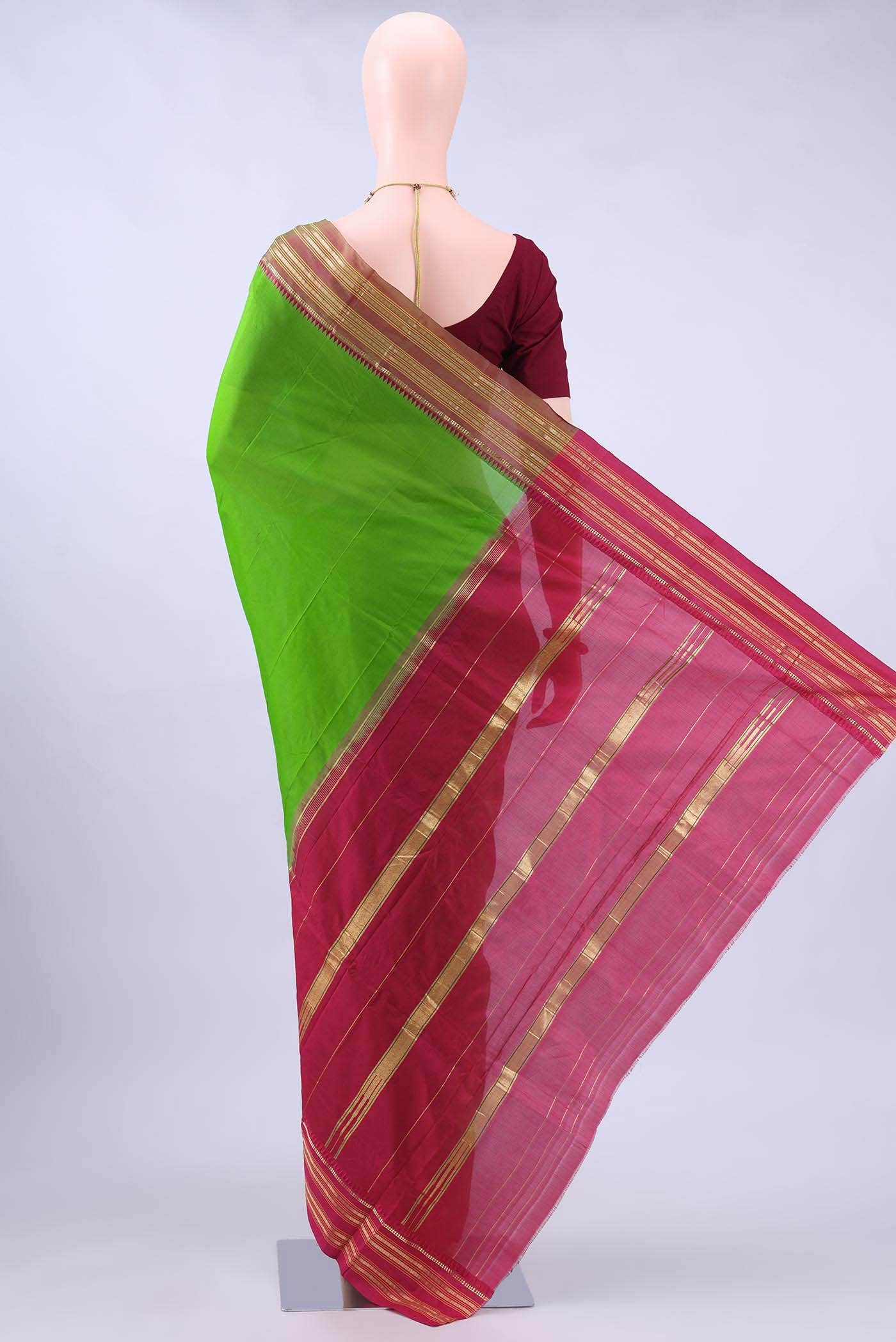 no Dual Tone Narayanpet Silk Saree
