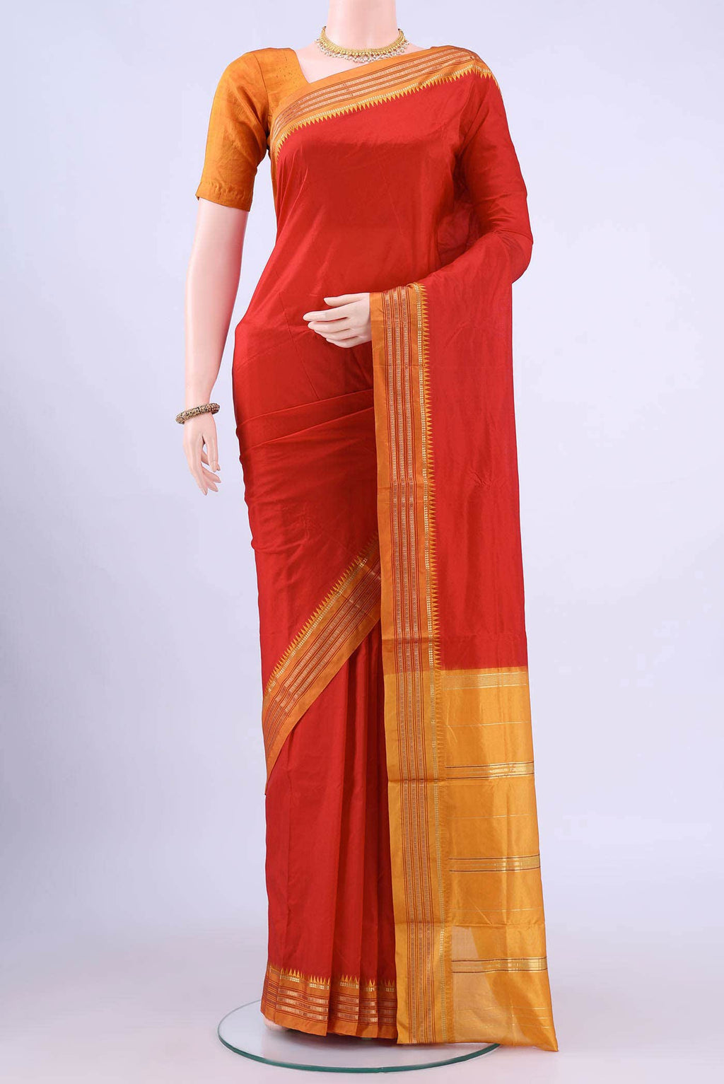 no Dual Tone Narayanpet Silk Saree