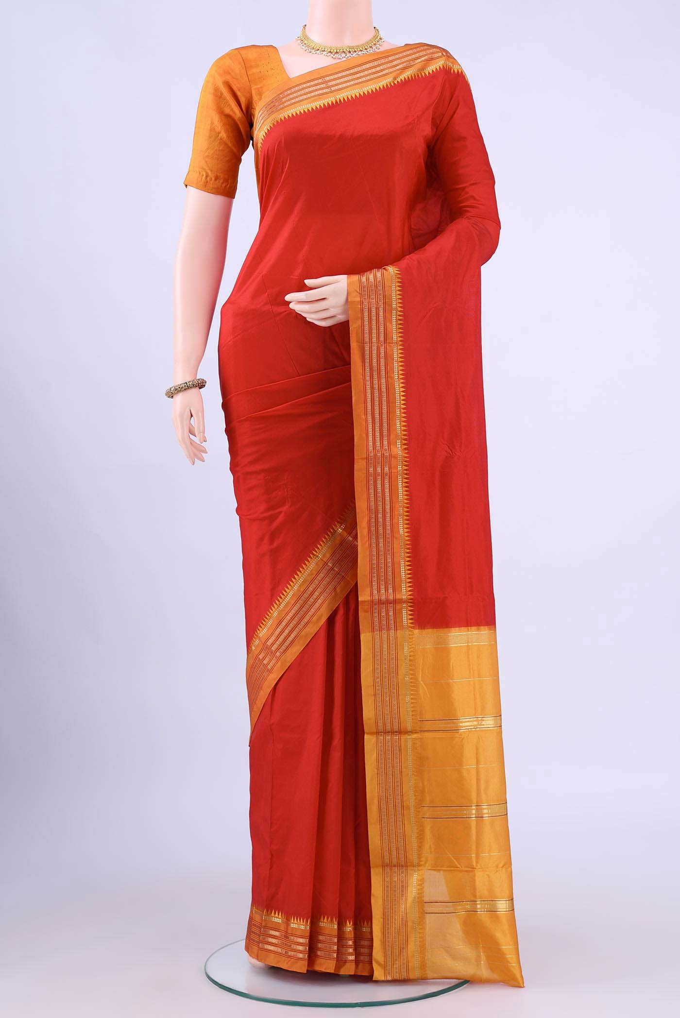 no Dual Tone Narayanpet Silk Saree