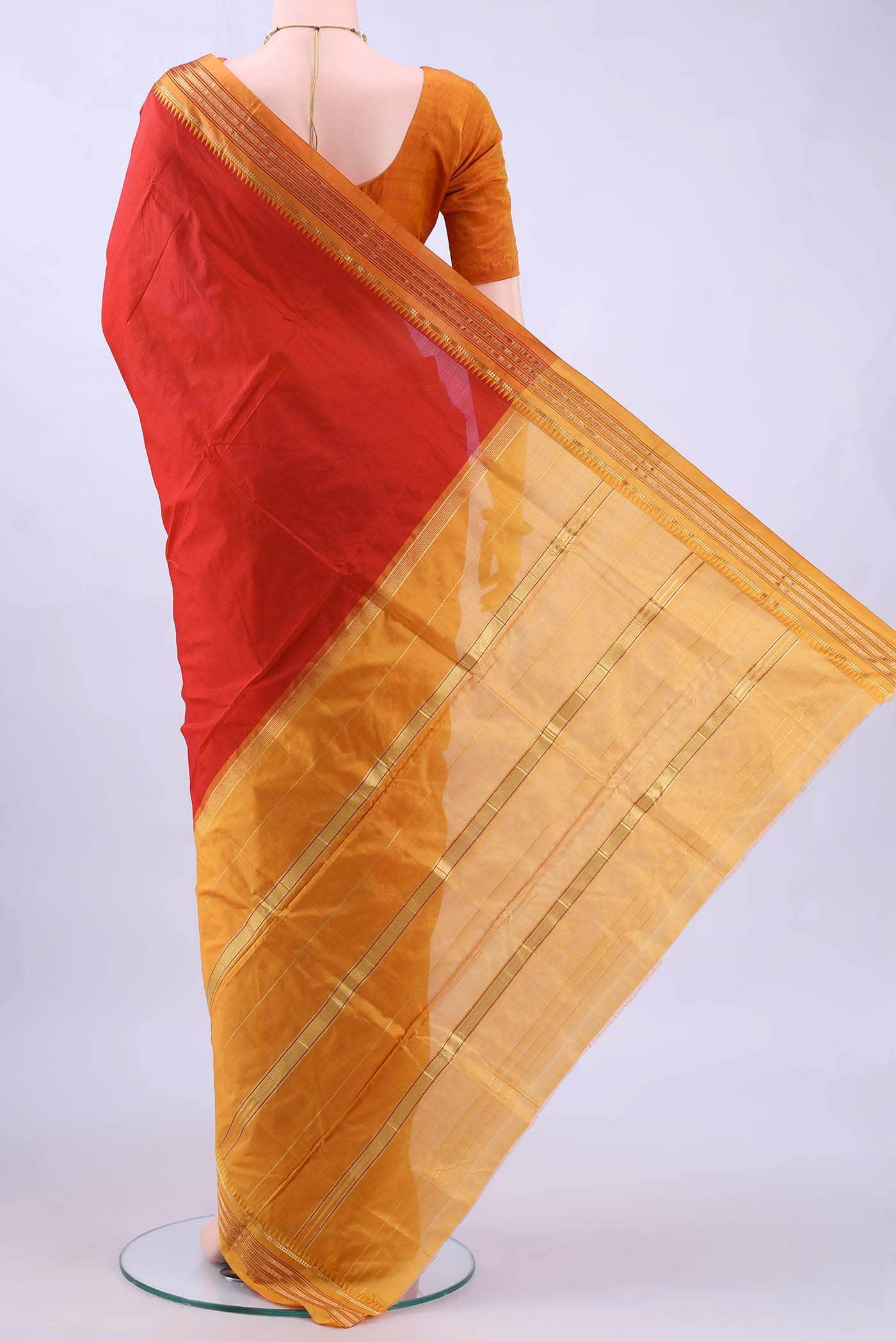 no Dual Tone Narayanpet Silk Saree
