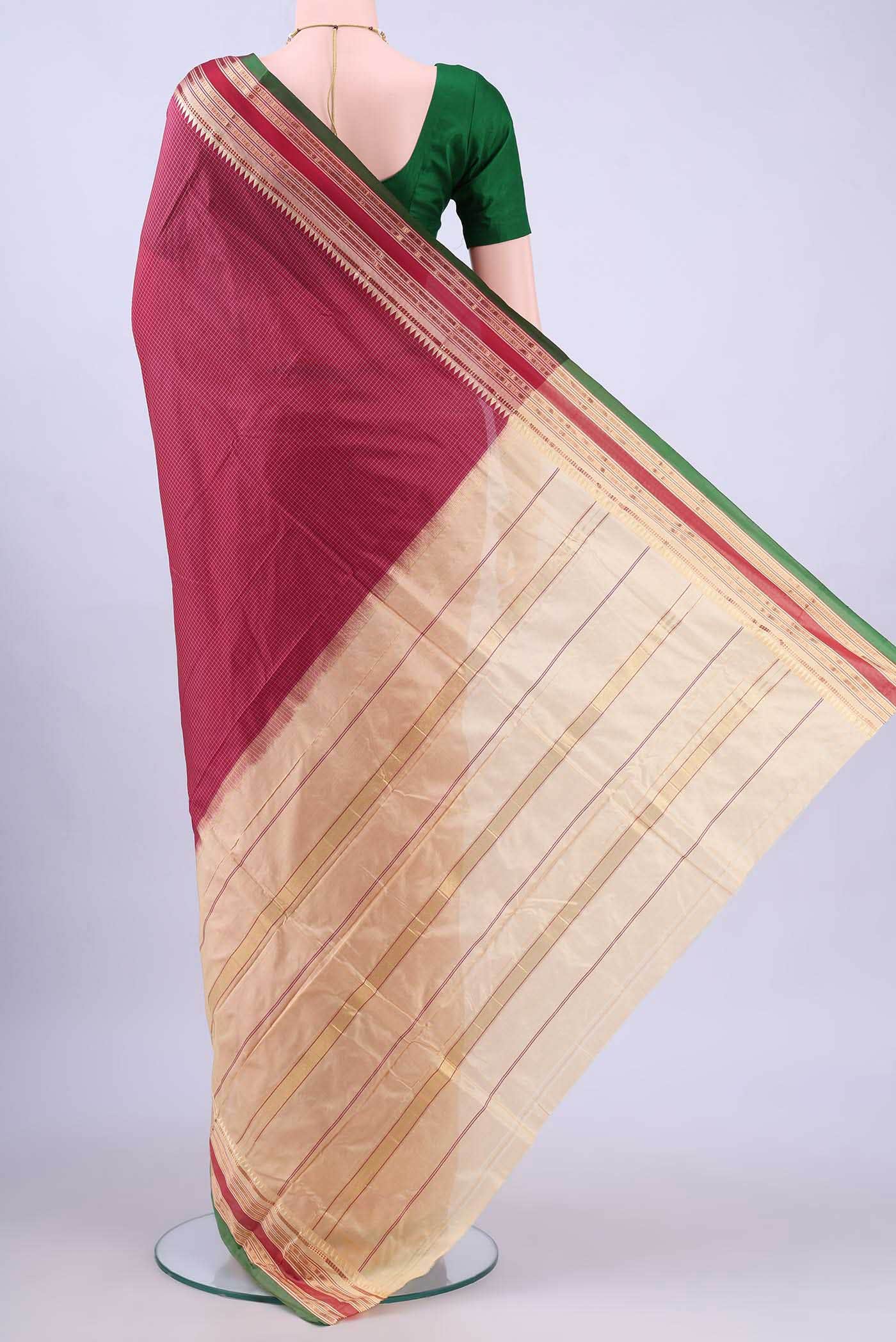 no Dual Tone Narayanpet Silk Saree