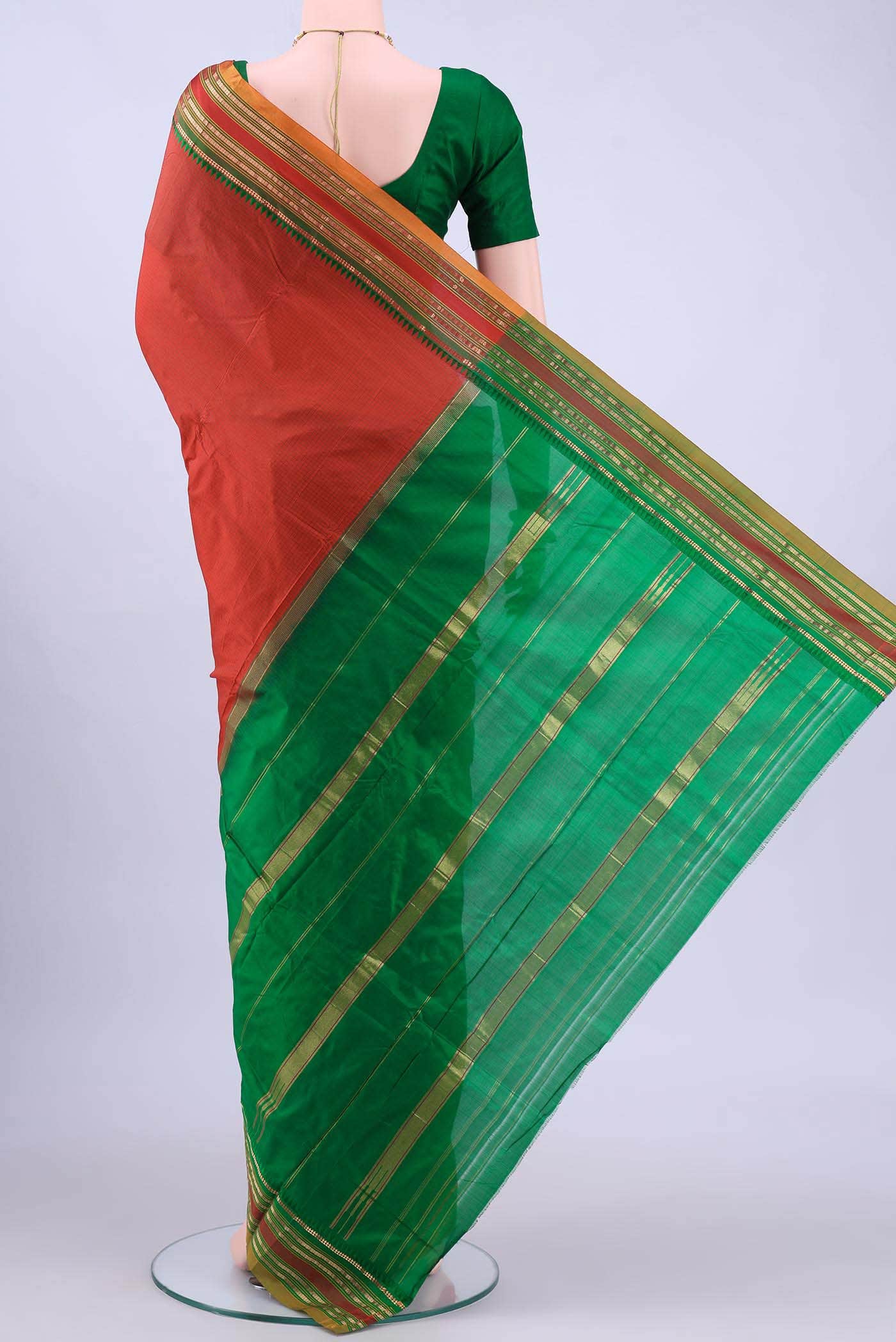 no Dual Tone Narayanpet Silk Saree