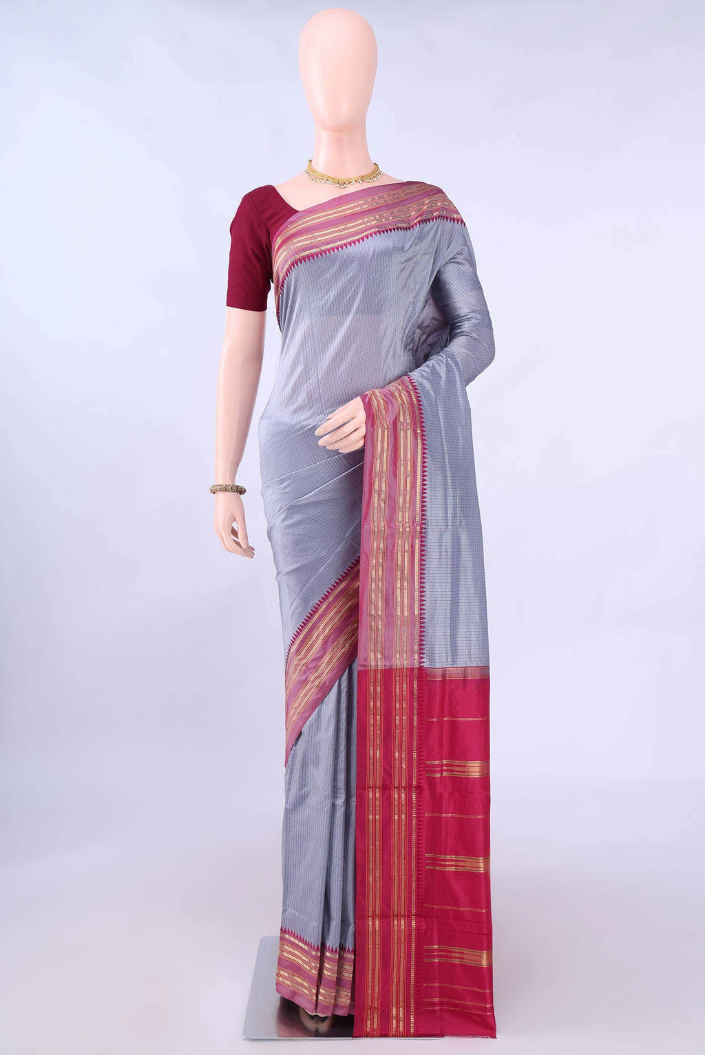 no Dual Tone Narayanpet Silk Saree