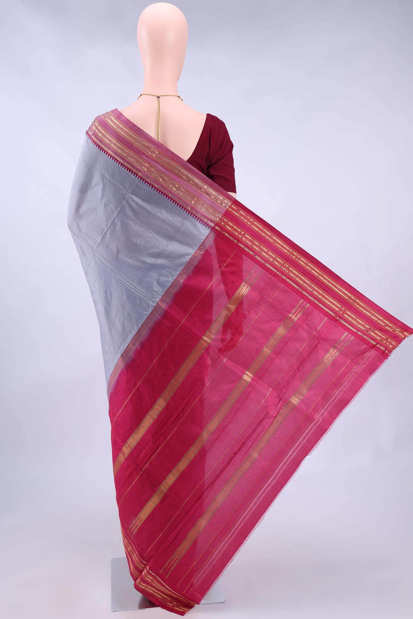 no Dual Tone Narayanpet Silk Saree