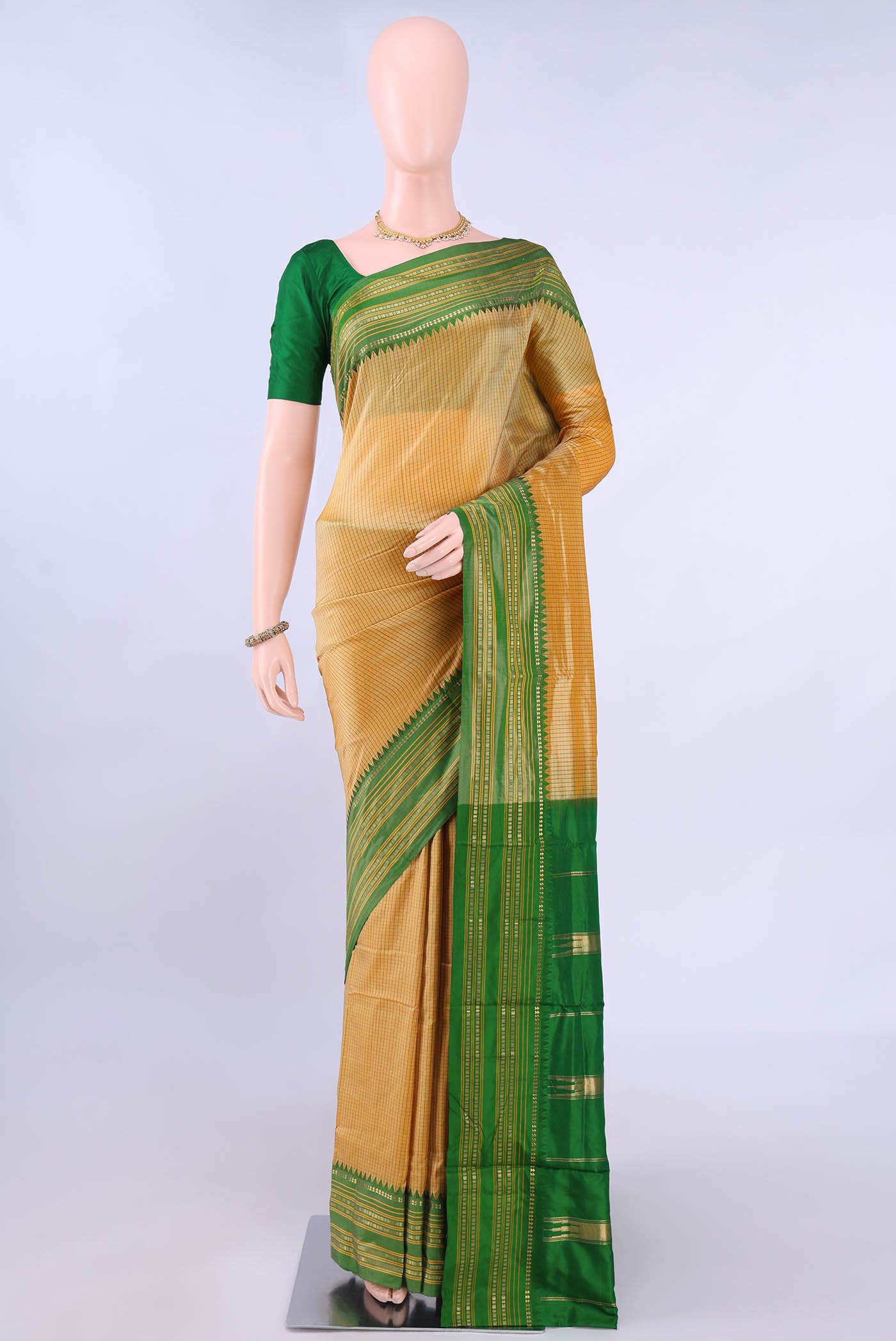 no Dual Tone Narayanpet Silk Saree