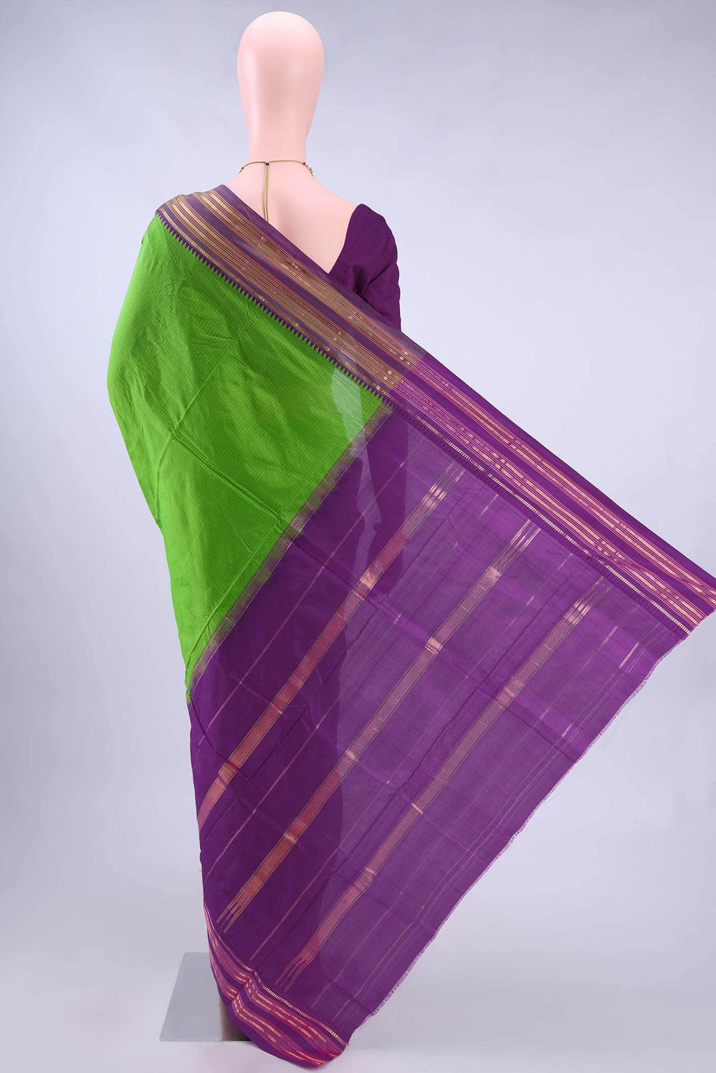 Pure Silk Pure Zari Green Narayanpet Saree