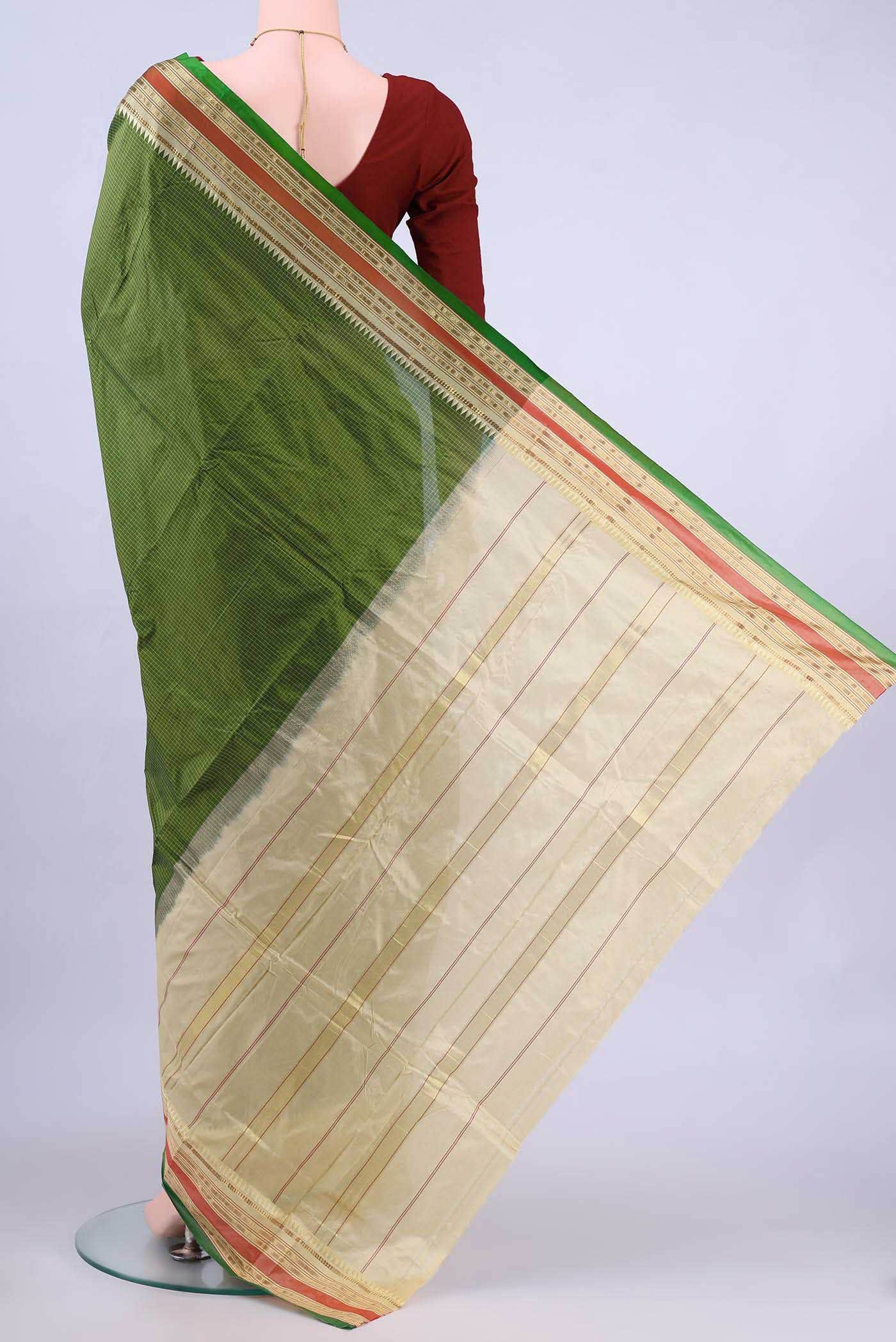 no Dual Tone Narayanpet Silk Saree