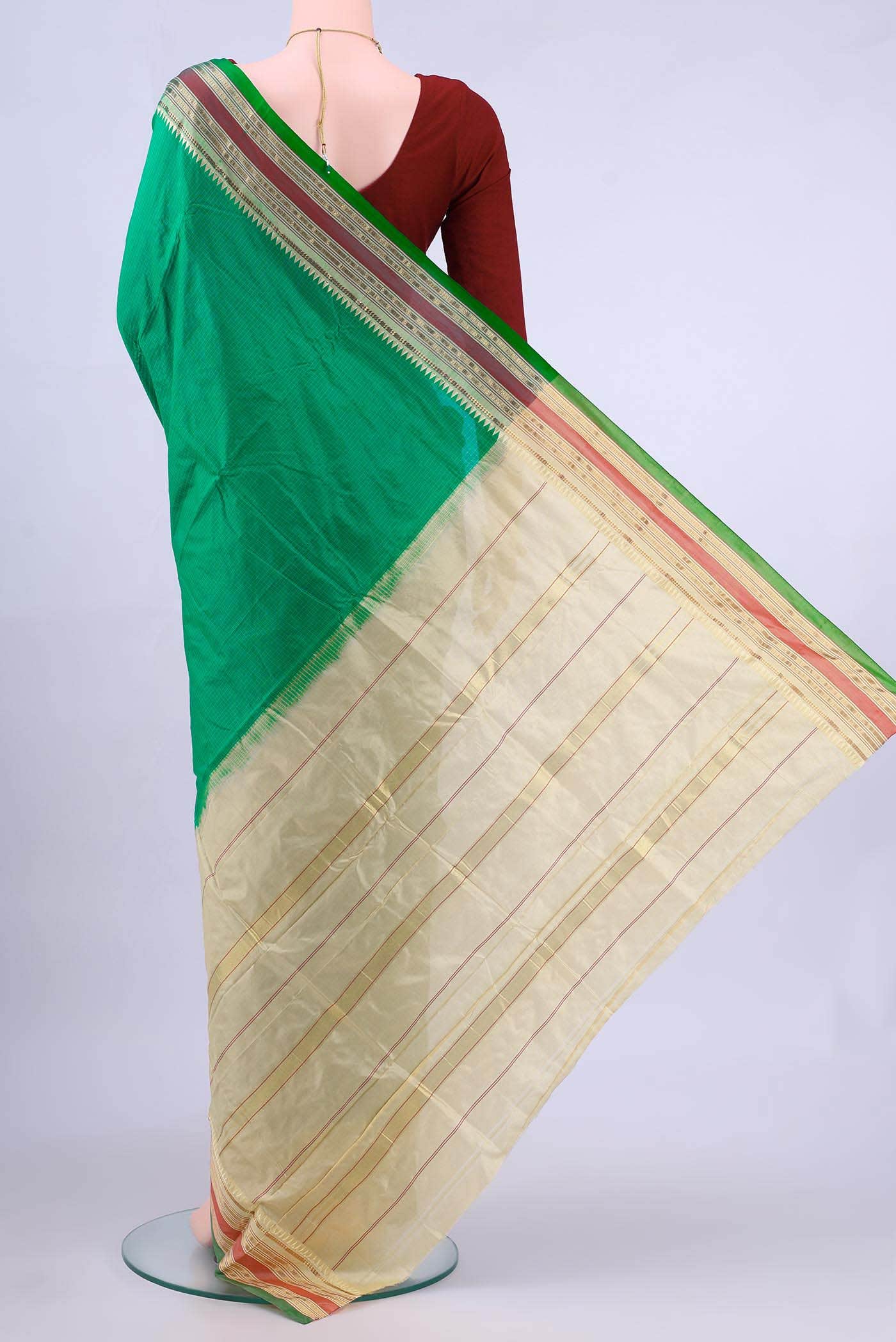 no Dual Tone Narayanpet Silk Saree