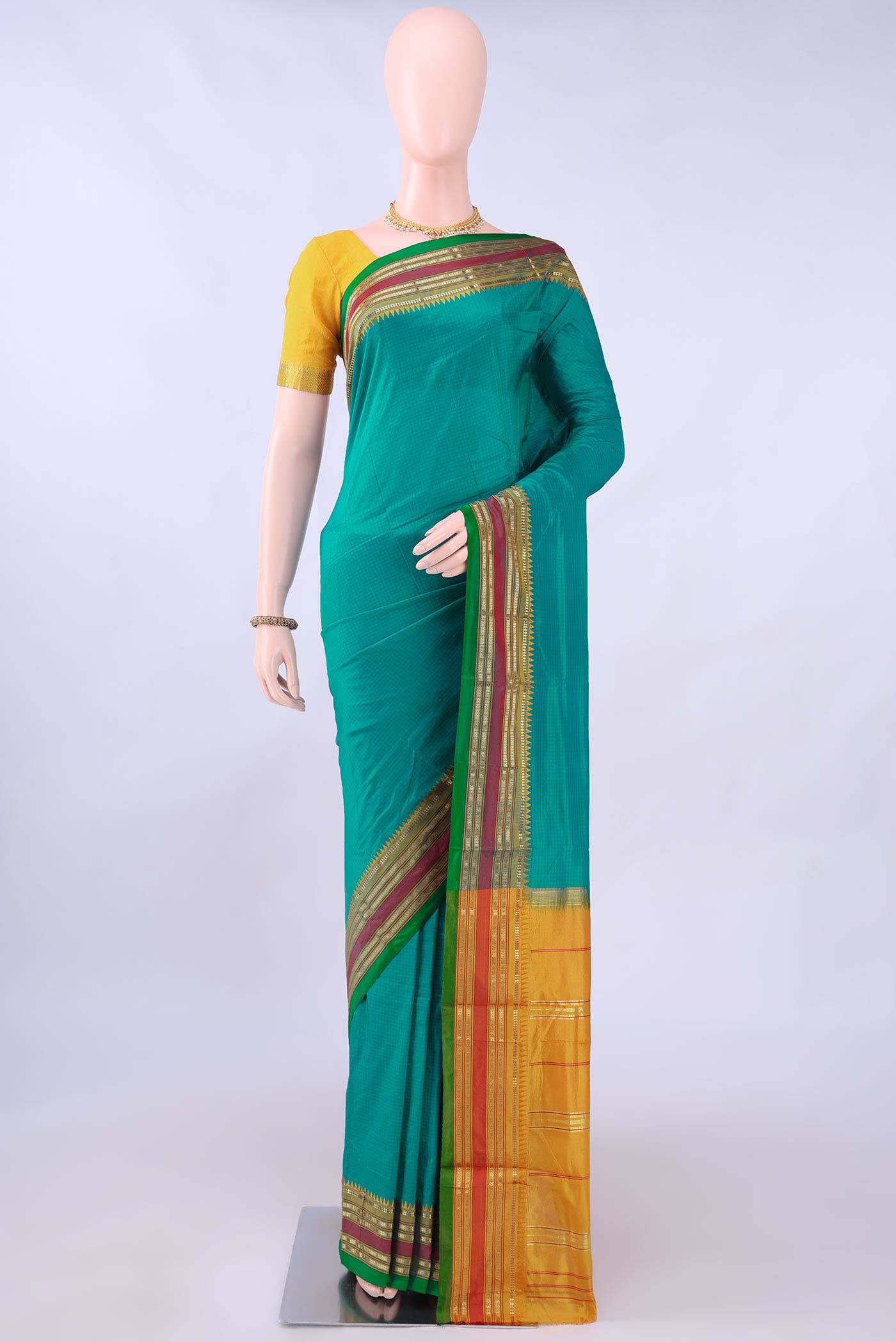 no Dual Tone Narayanpet Silk Saree