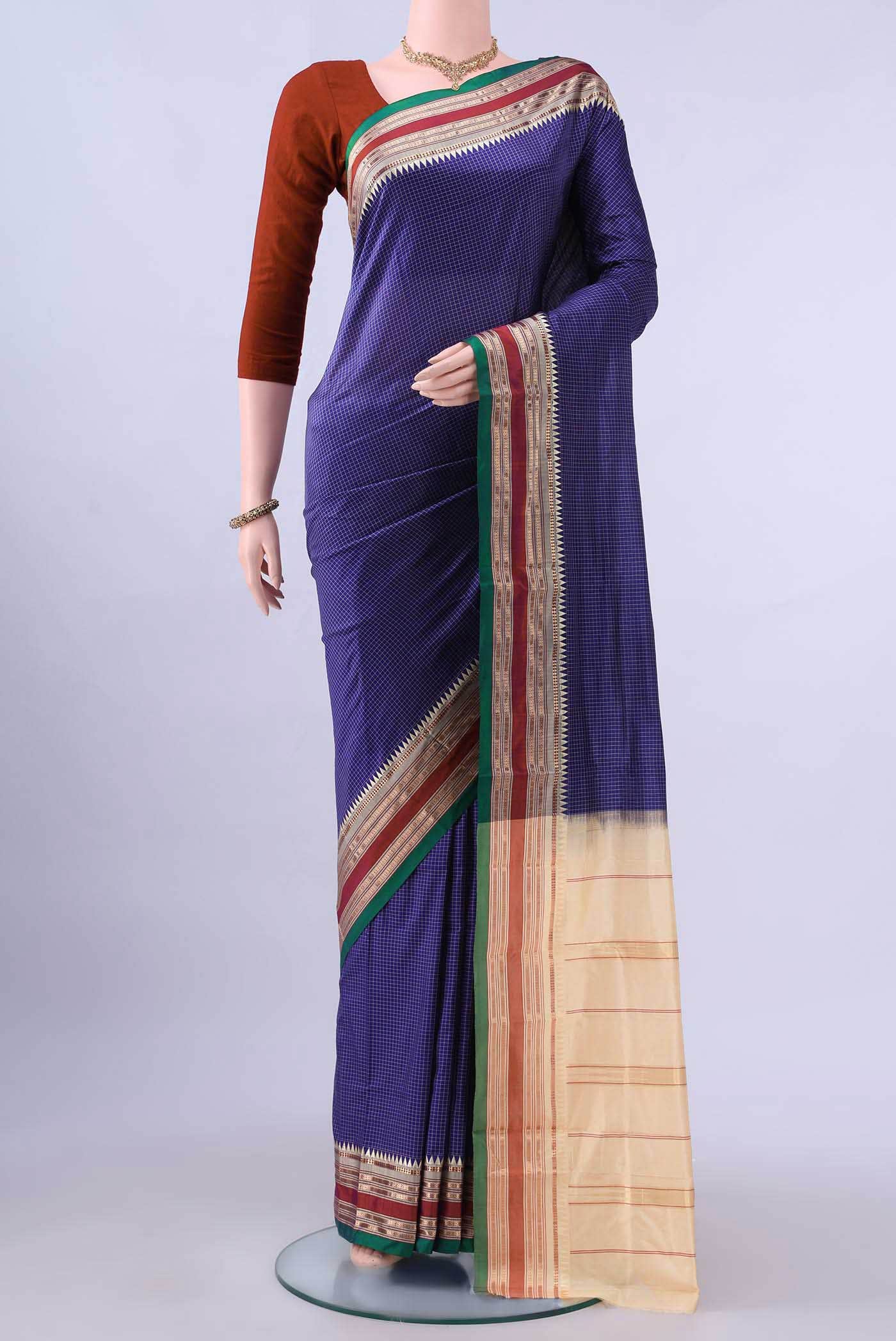 no Dual Tone Narayanpet Silk Saree