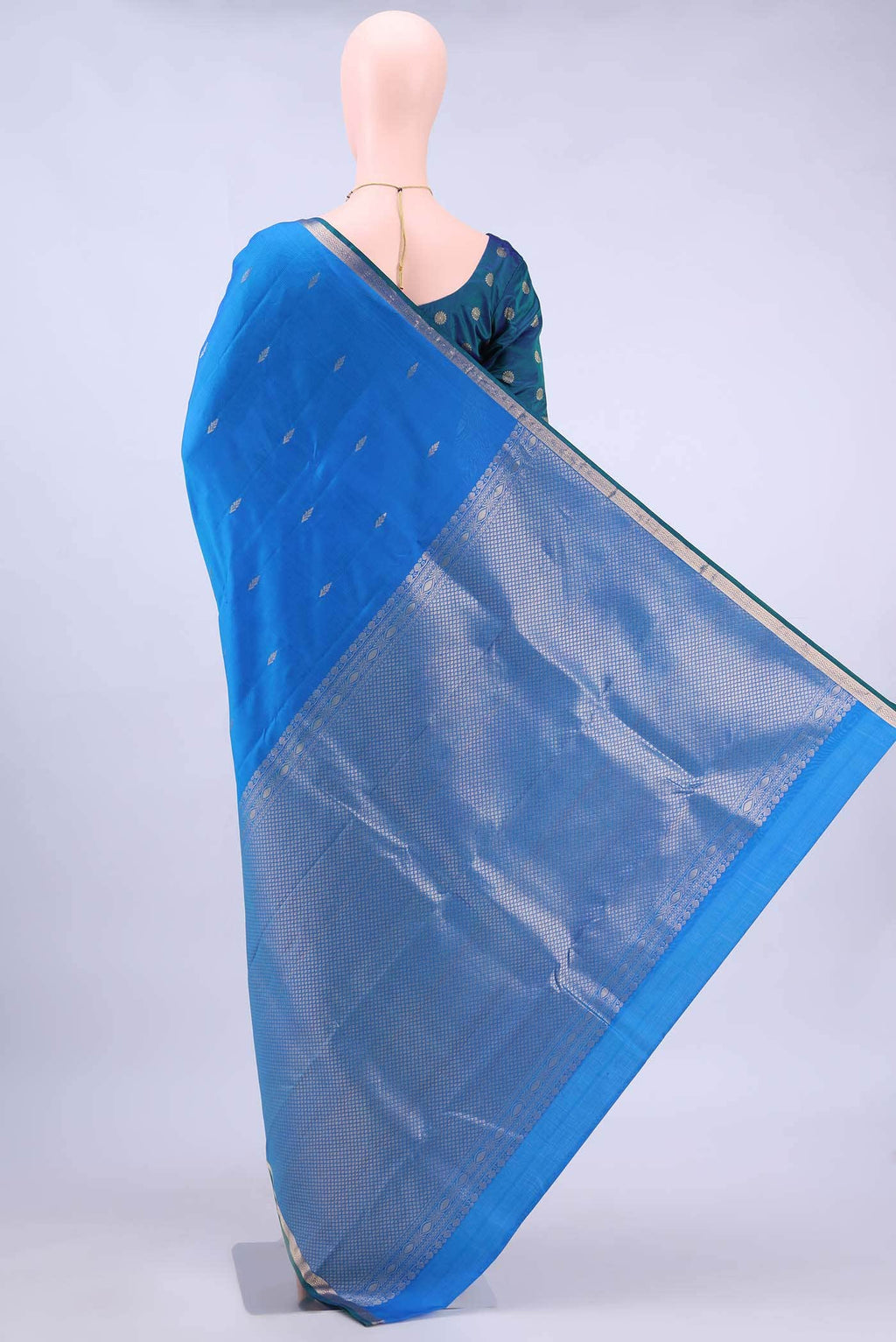 Blue Nangavalli Silk [ Salem ] Saree