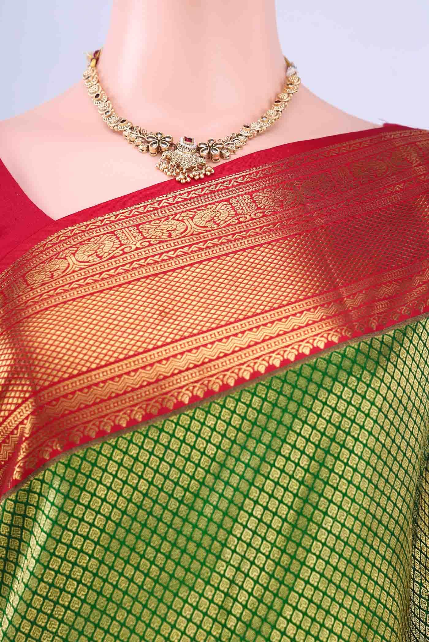 Green Kanchipuram Silk Saree