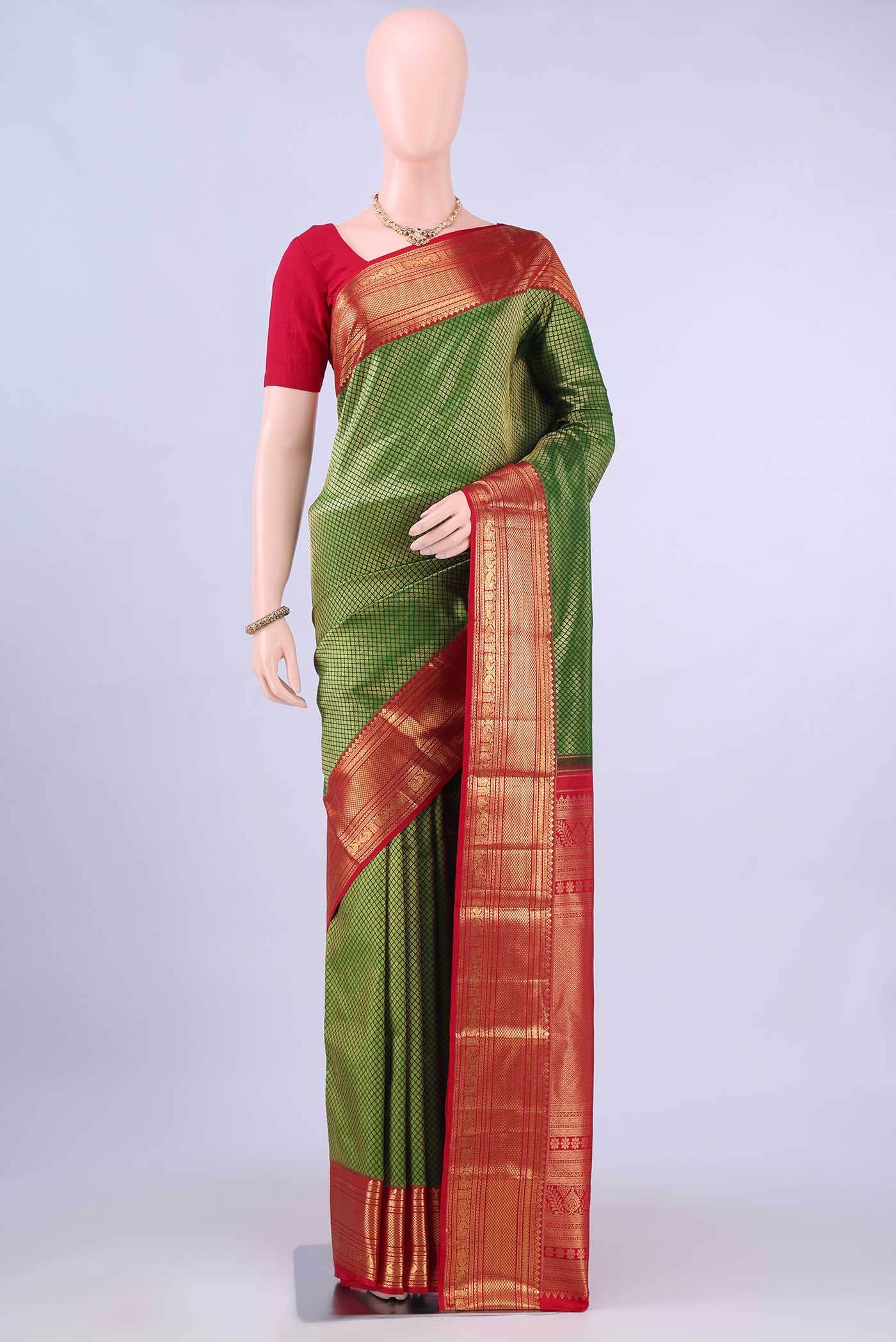 Green Kanchipuram Silk Saree