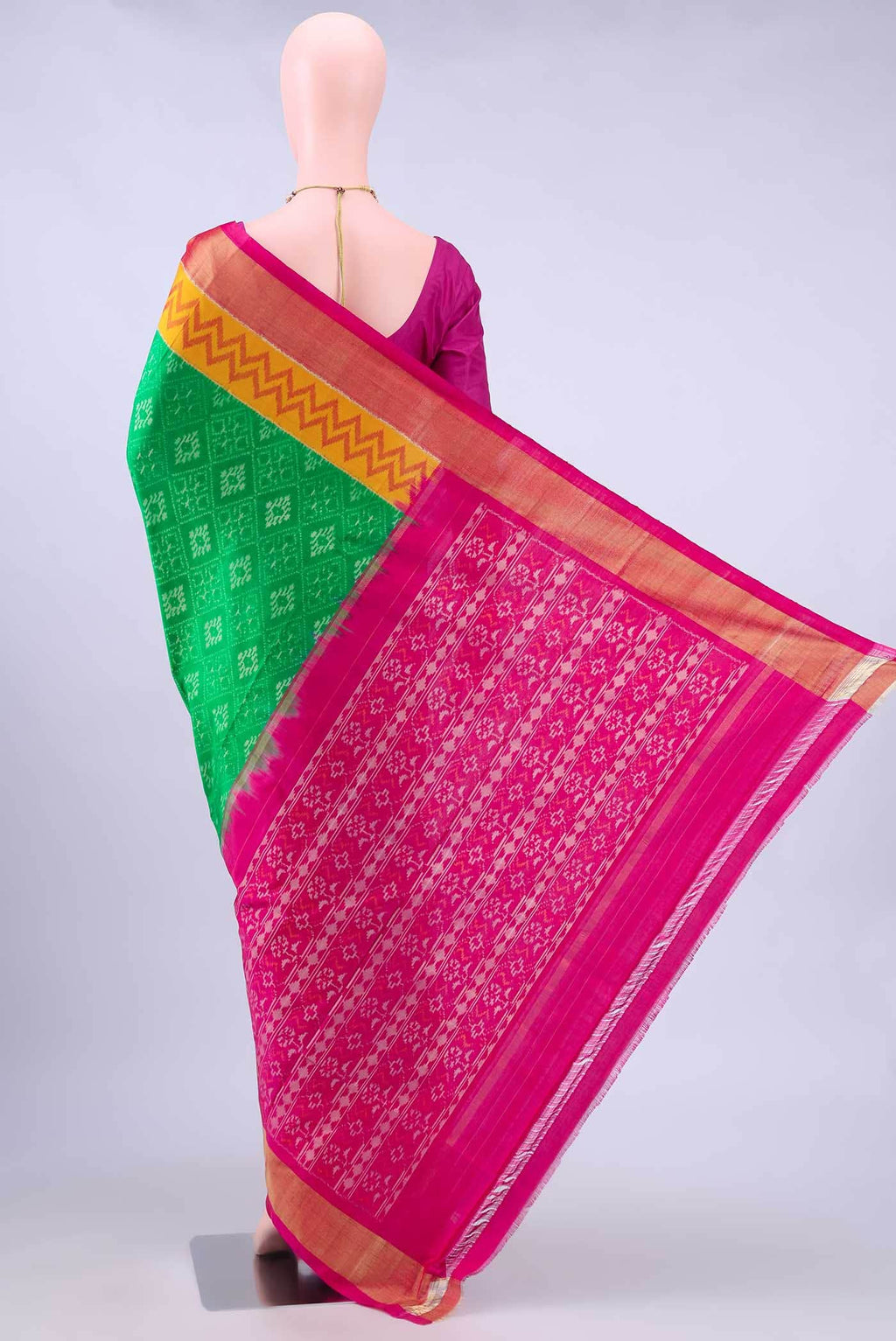 Green Pochampally Silk Saree