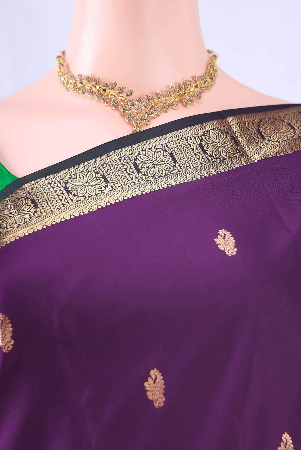 Burgundy Nangavalli Silk [ Salem ] Saree