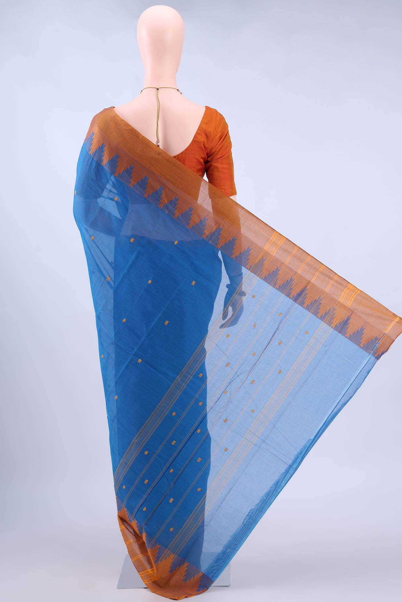 Blue Kanchi Cotton Saree