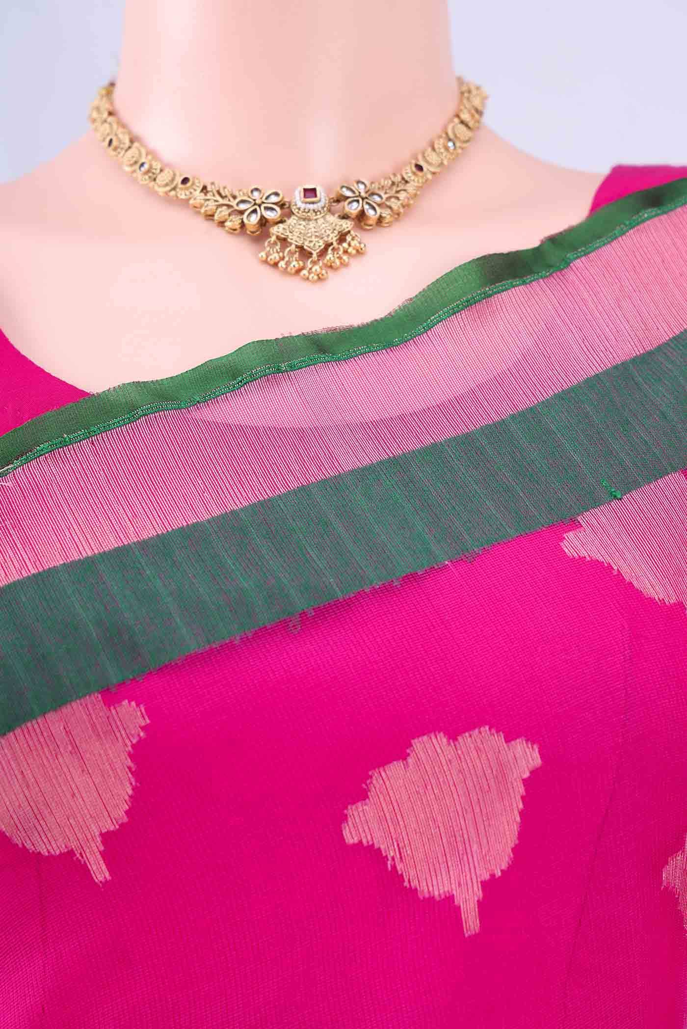Rani Pink Banarasi Saree