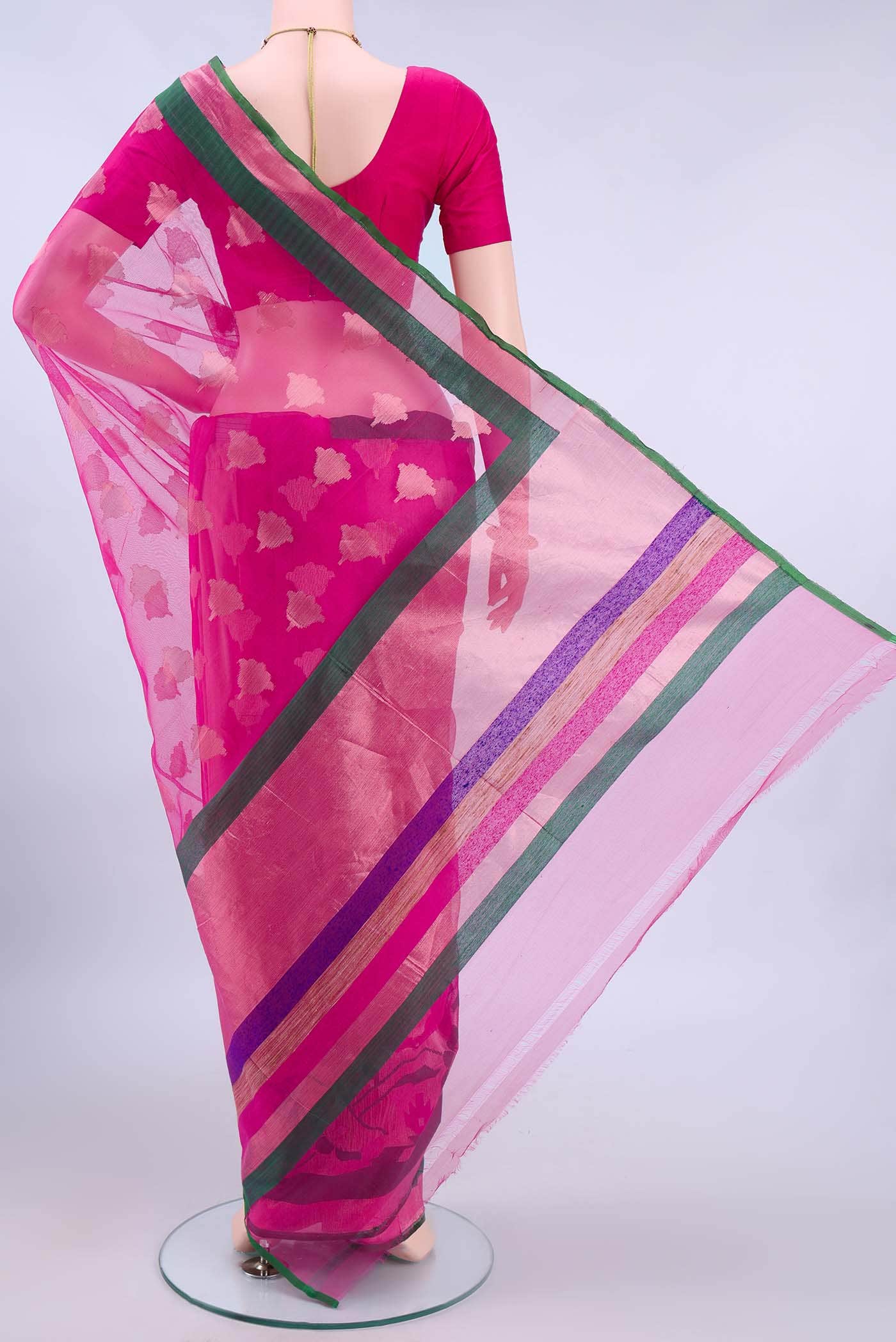 Rani Pink Banarasi Saree