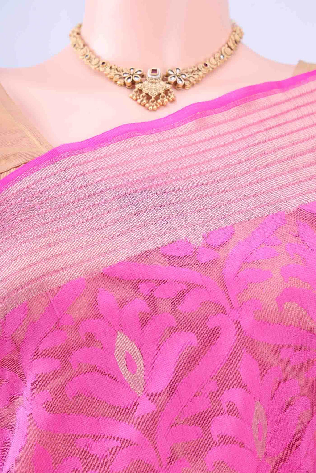 Pink Banarasi Saree