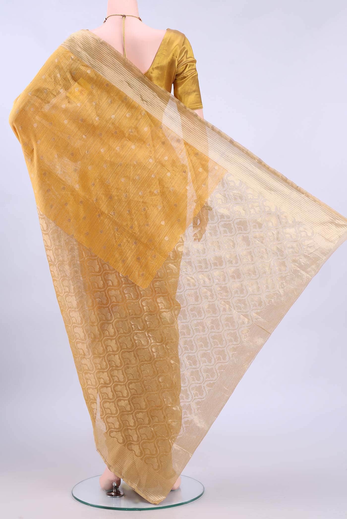 Golden Banarasi Saree