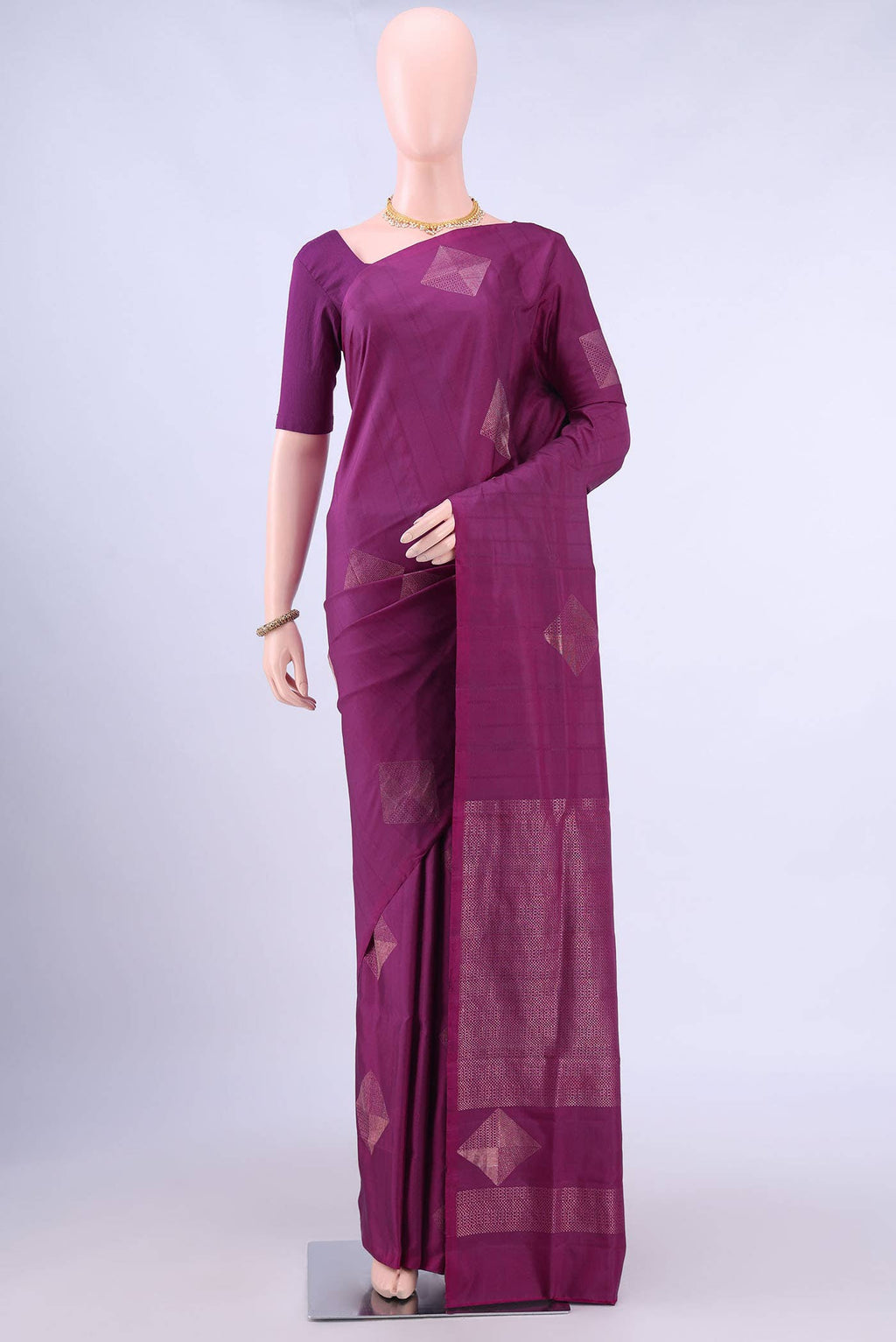 Magenta Soft Silk Saree