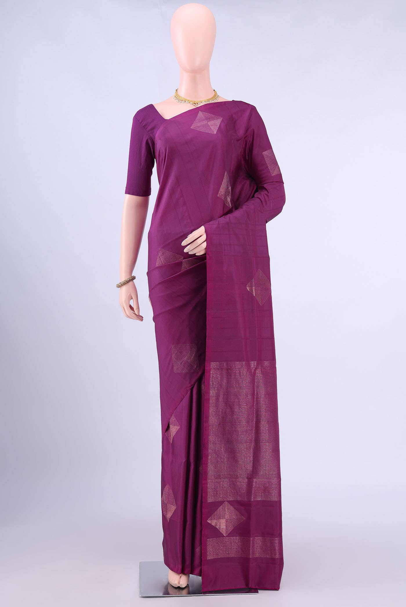 Magenta Soft Silk Saree