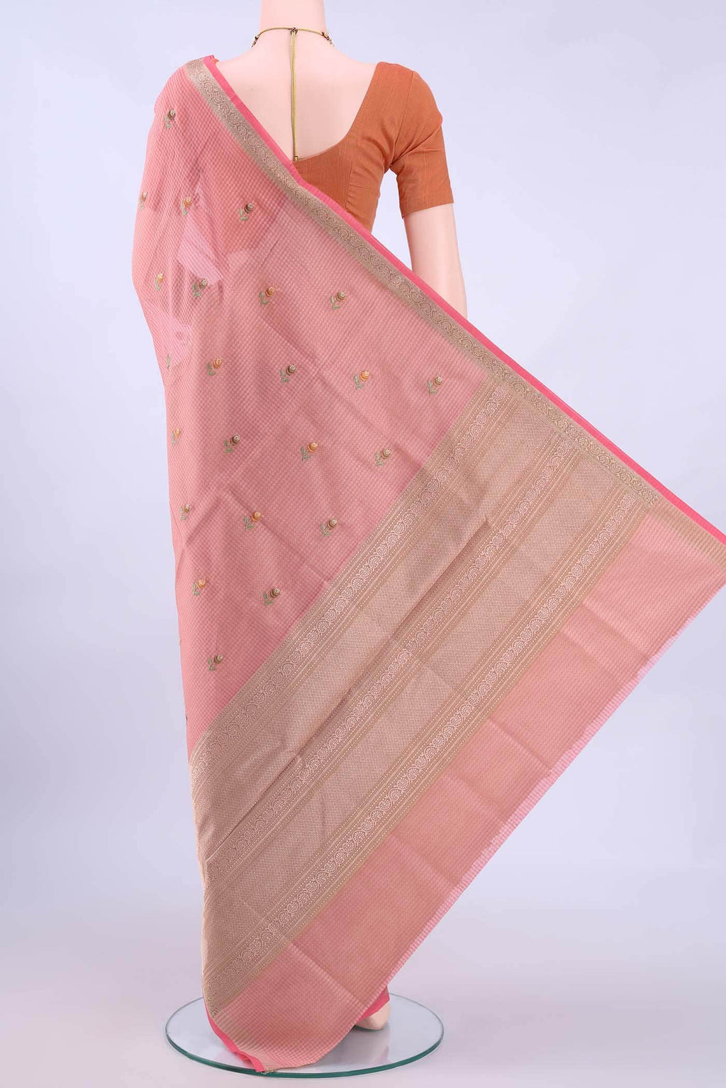 Pink Kota Cotton Saree
