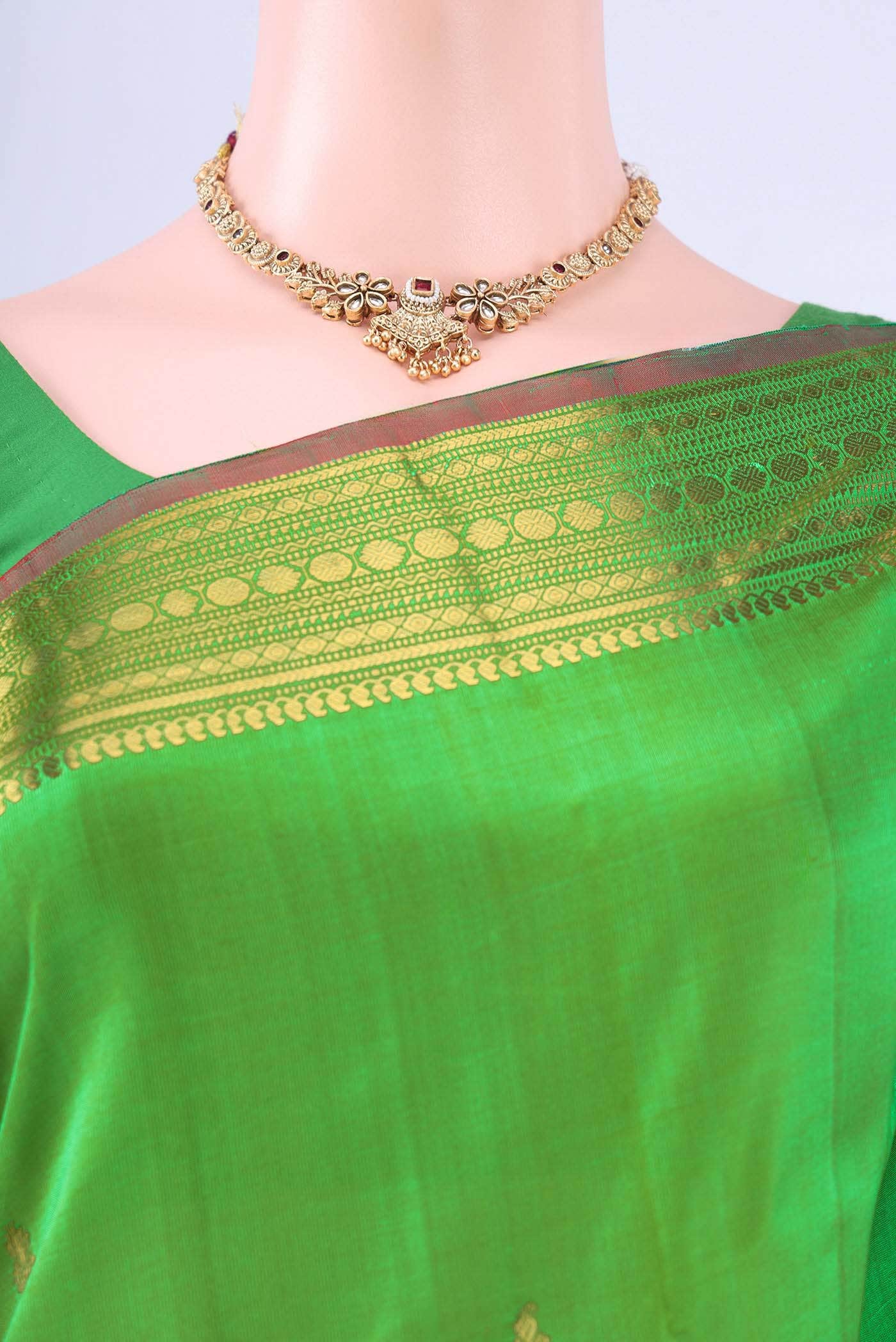 Light Green Kanchipuram Silk Saree