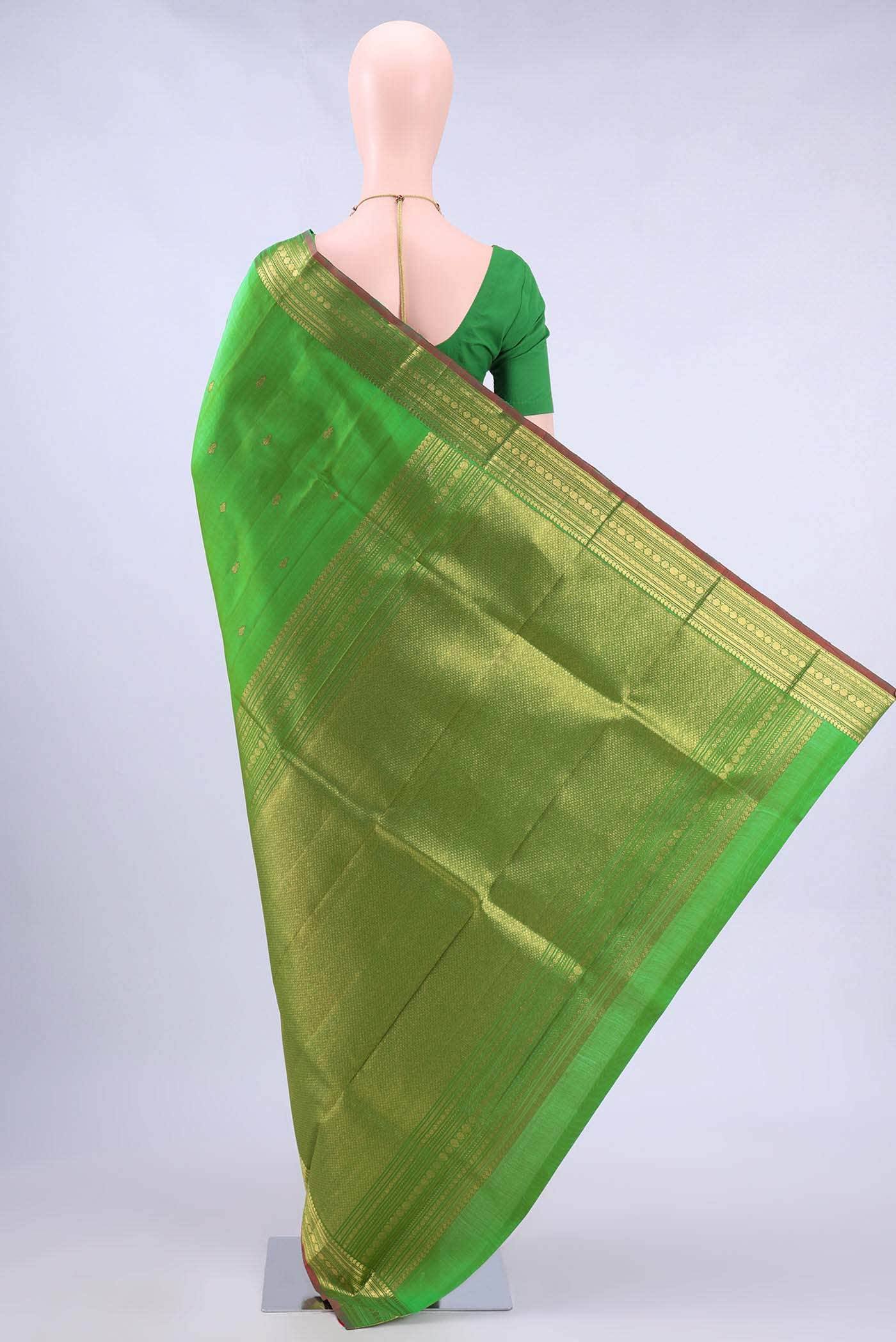 Light Green Kanchipuram Silk Saree