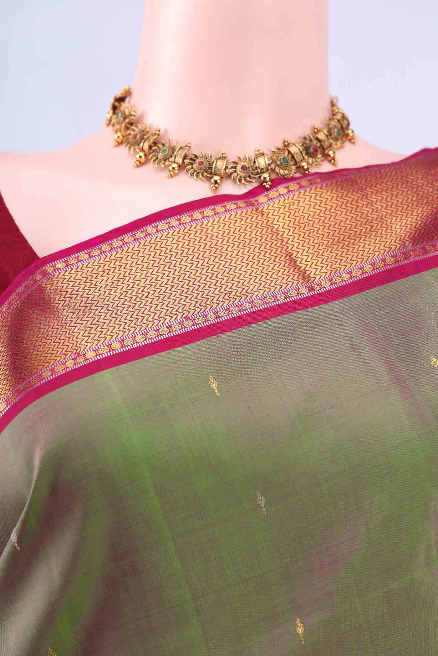 Green Kanchipuram Saree
