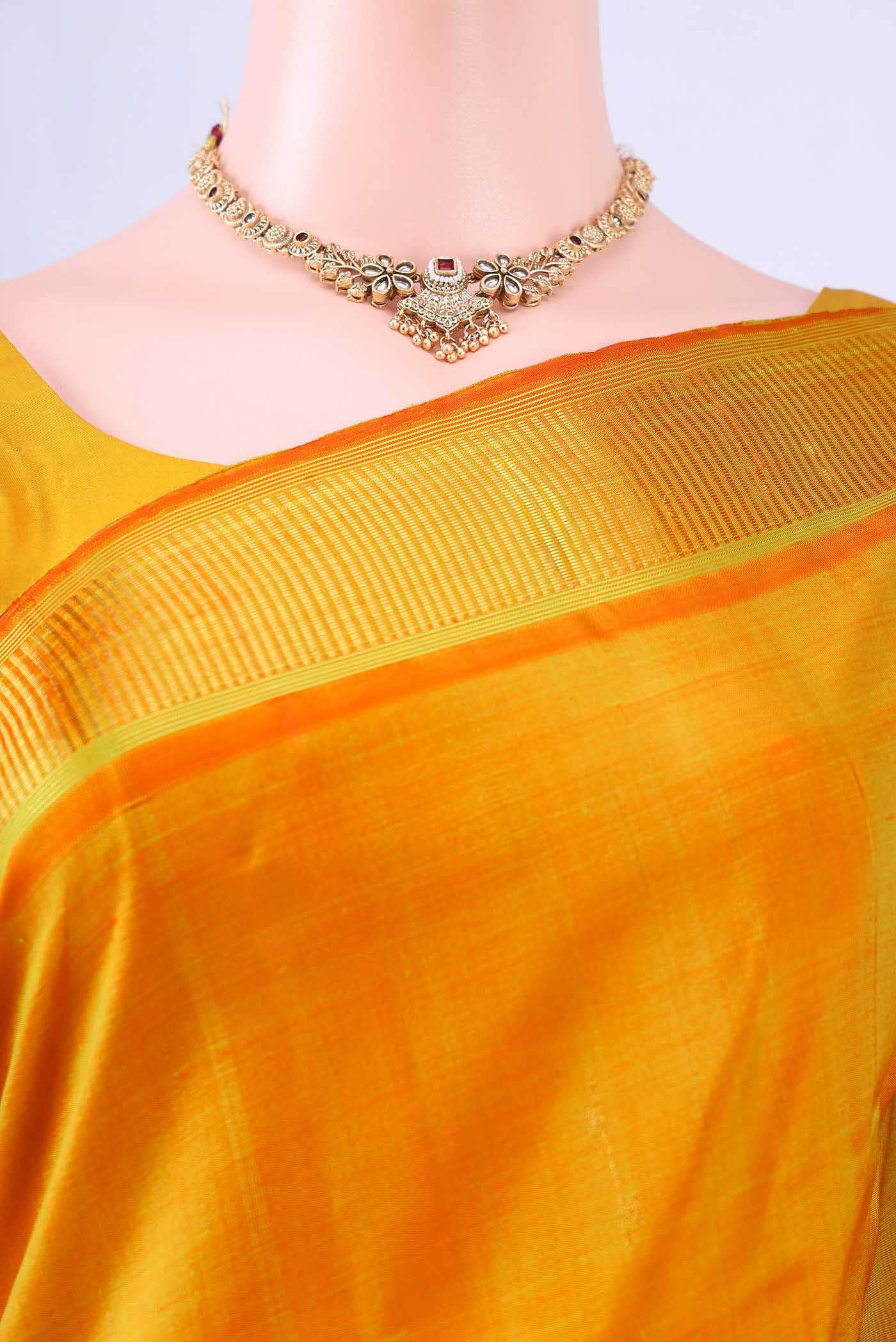 no Dual Tone Kanchipuram Silk Saree