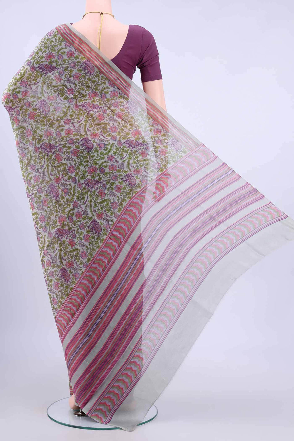 Grey Tussar Saree