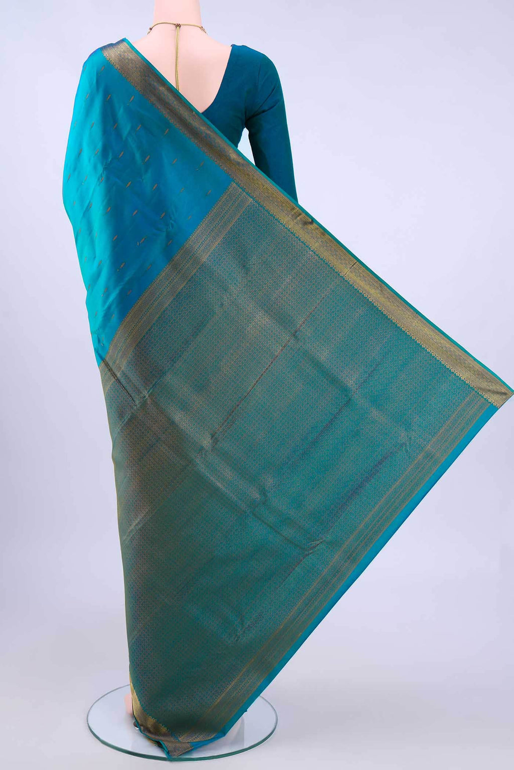 Blue Kanchipuram Silk Saree