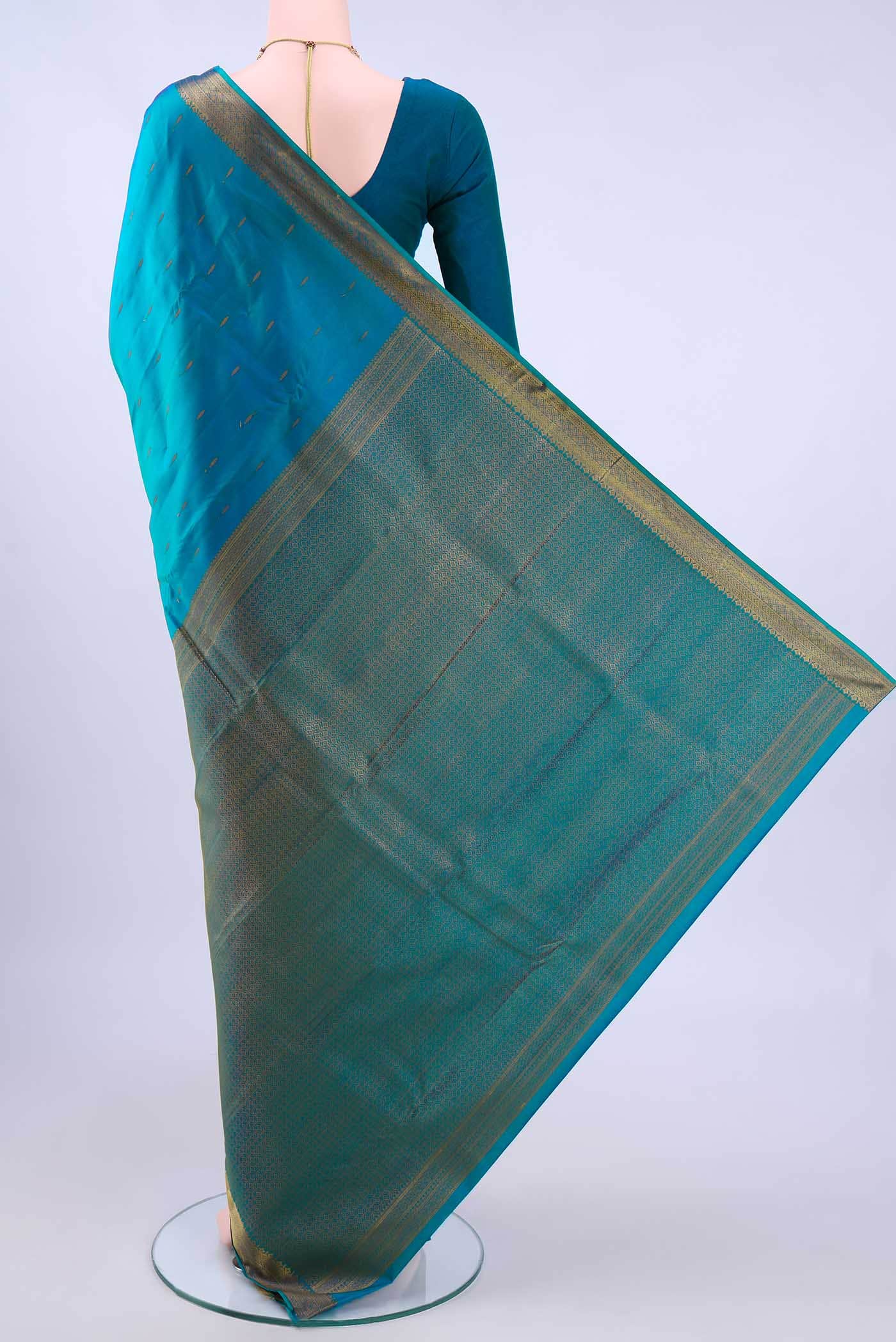 Blue Kanchipuram Silk Saree