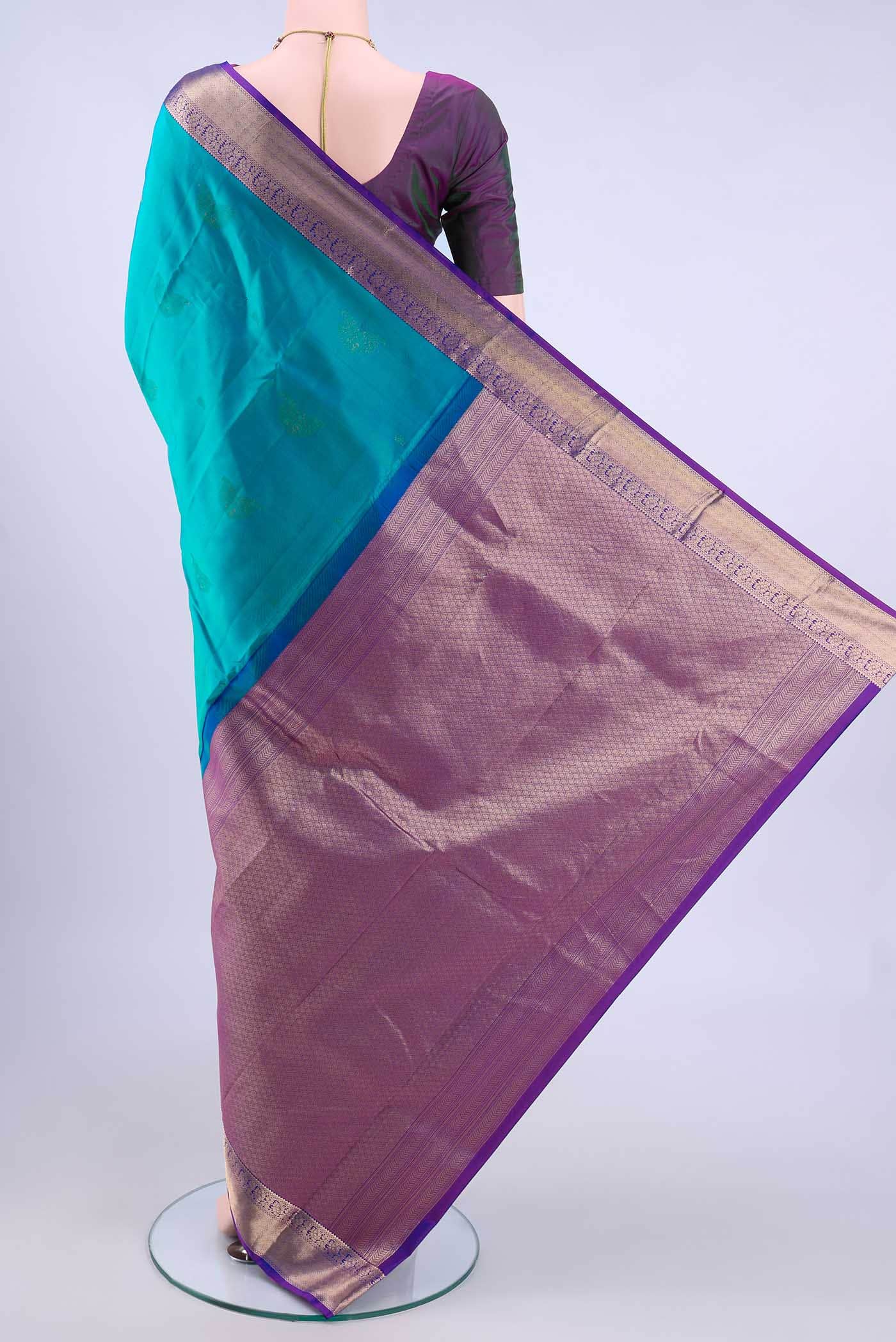 Blue Kanchipuram Silk Saree