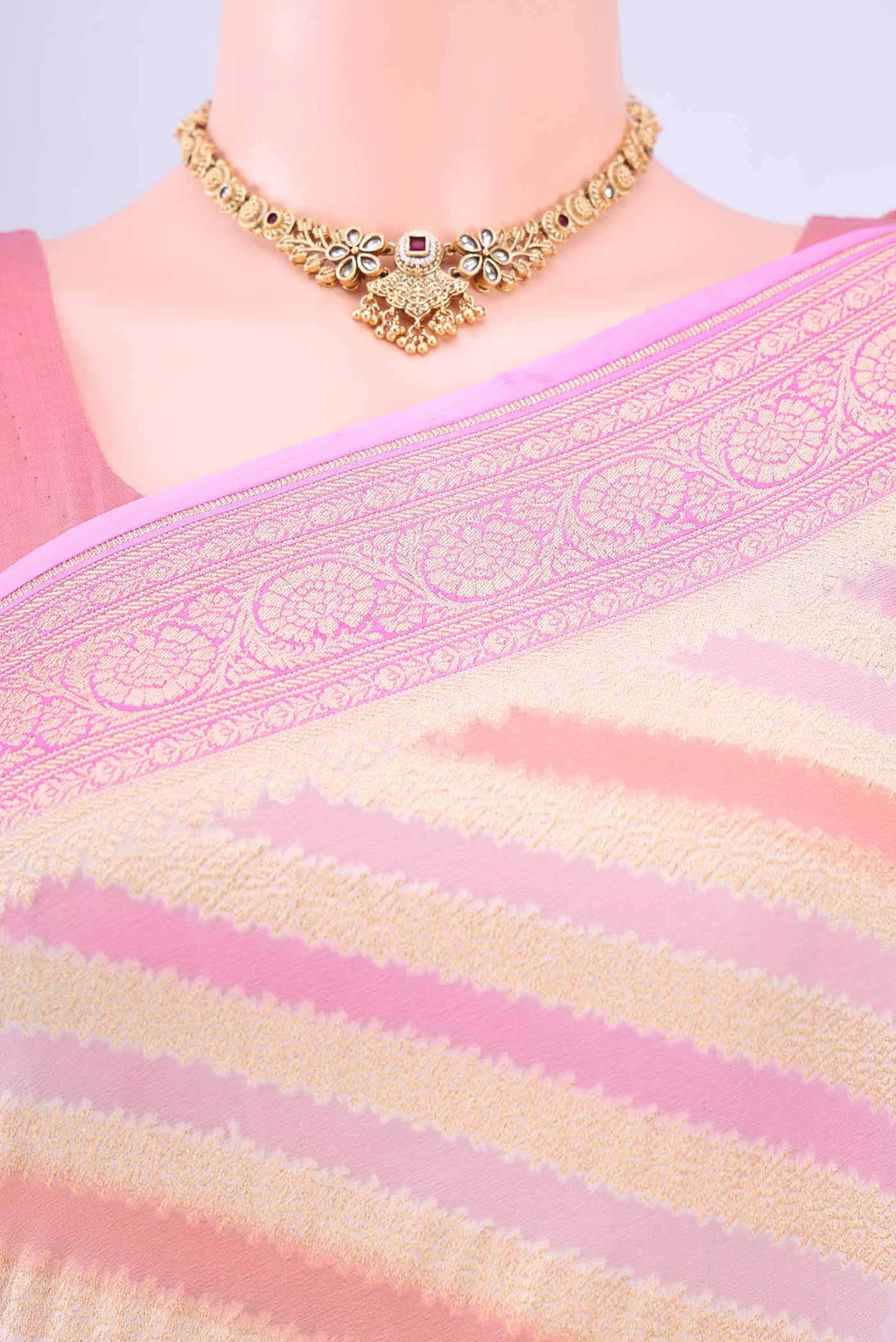 Multi Banarasi Georgette Saree
