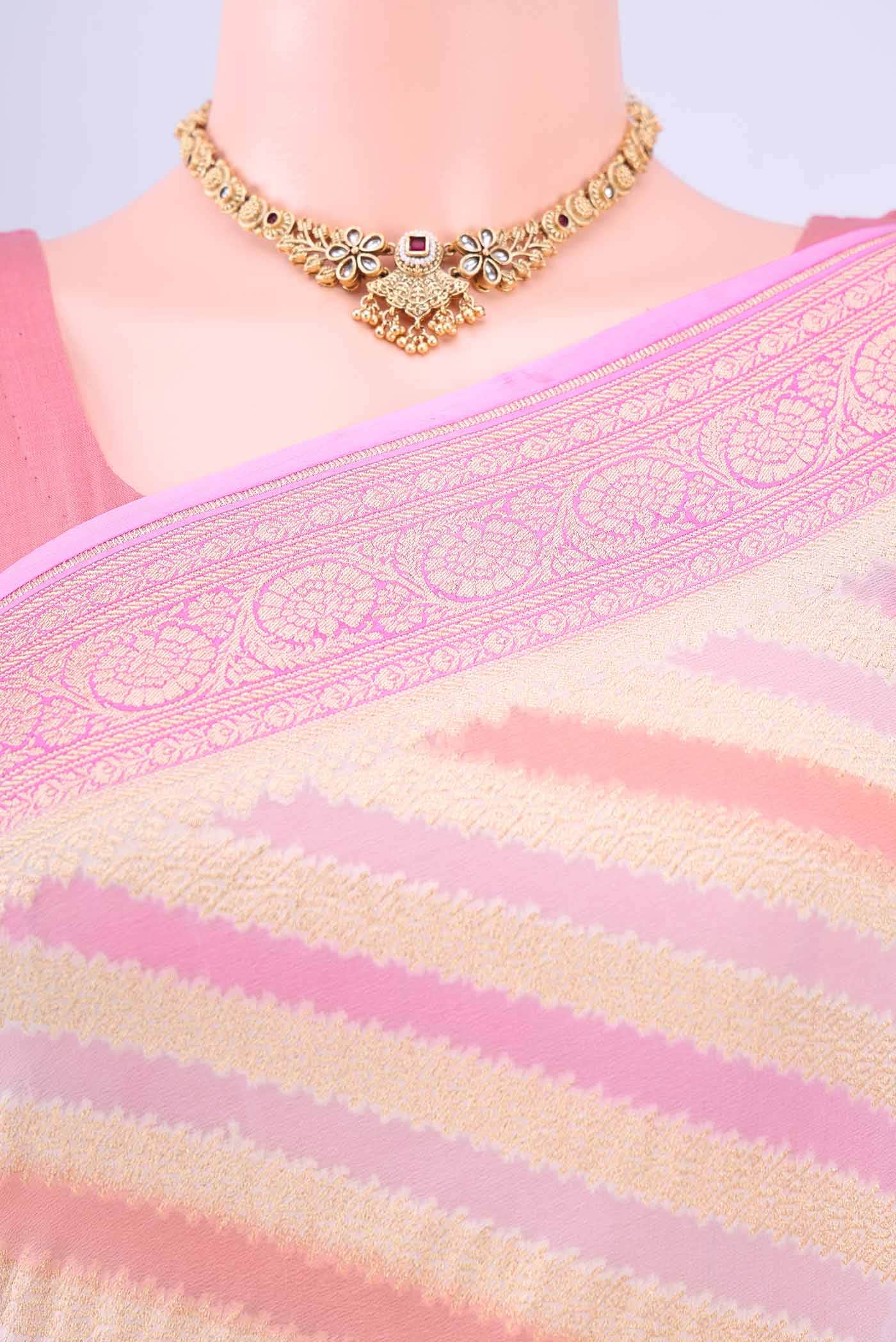 Multi Banarasi Georgette Saree