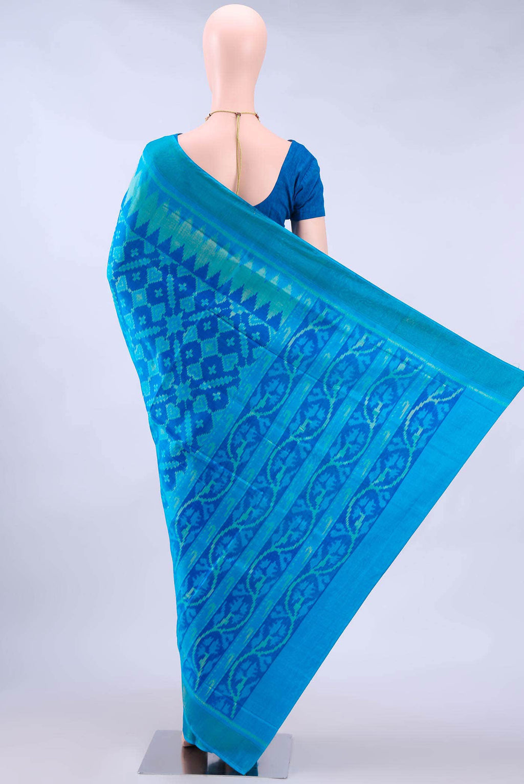 Blue Rajkot Patola Silk Saree