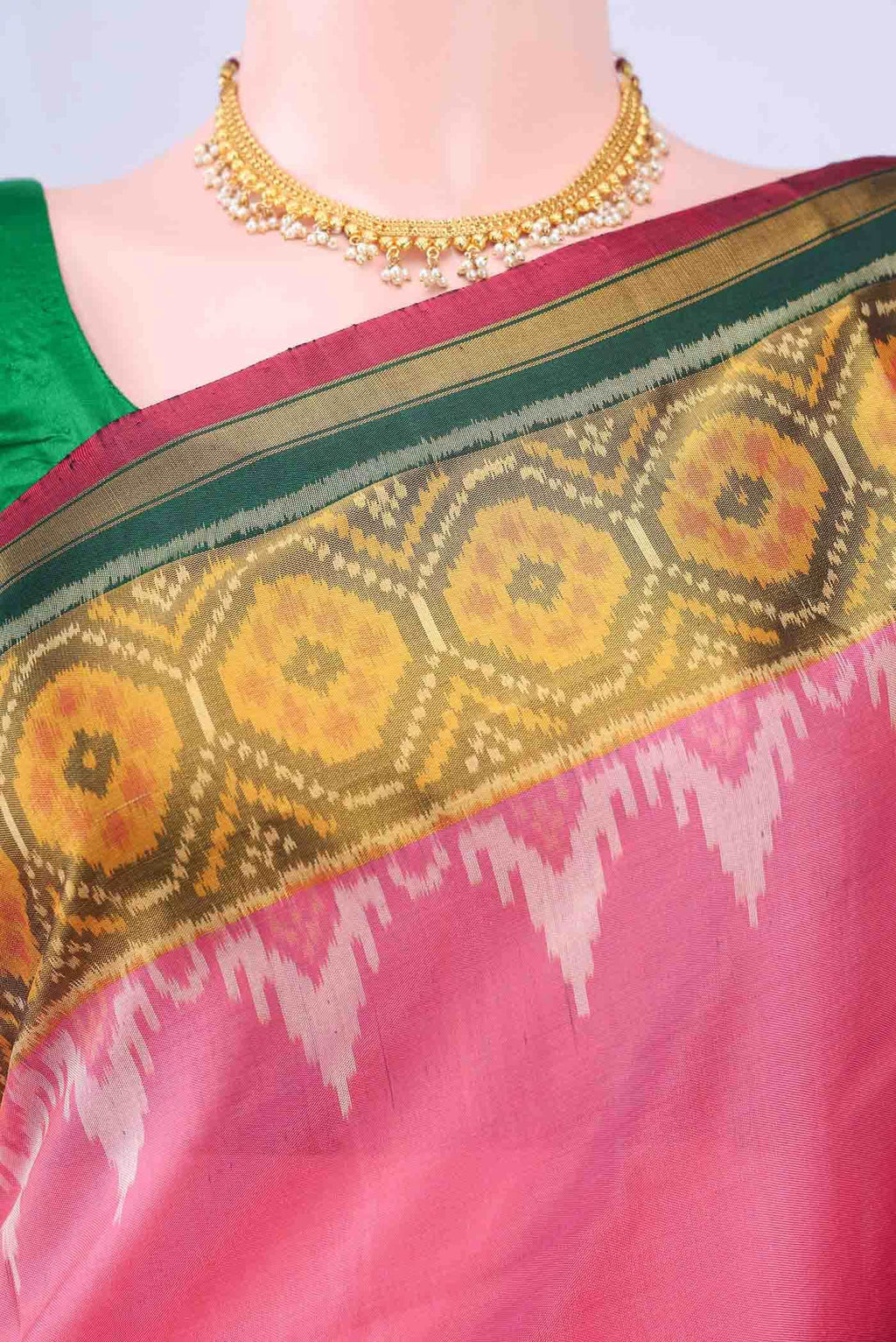 Pink Rajkot Patola Silk Saree